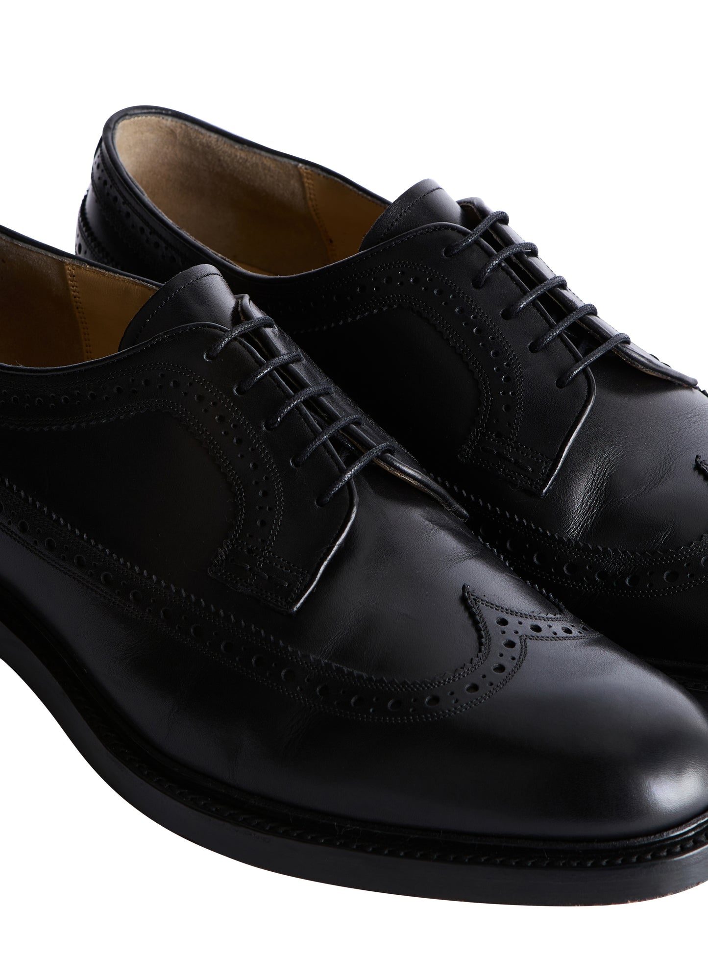 Chaussures Chicago Black – Derbies 100% cuir noir cuir lisse et forme derby – packshot gros plan