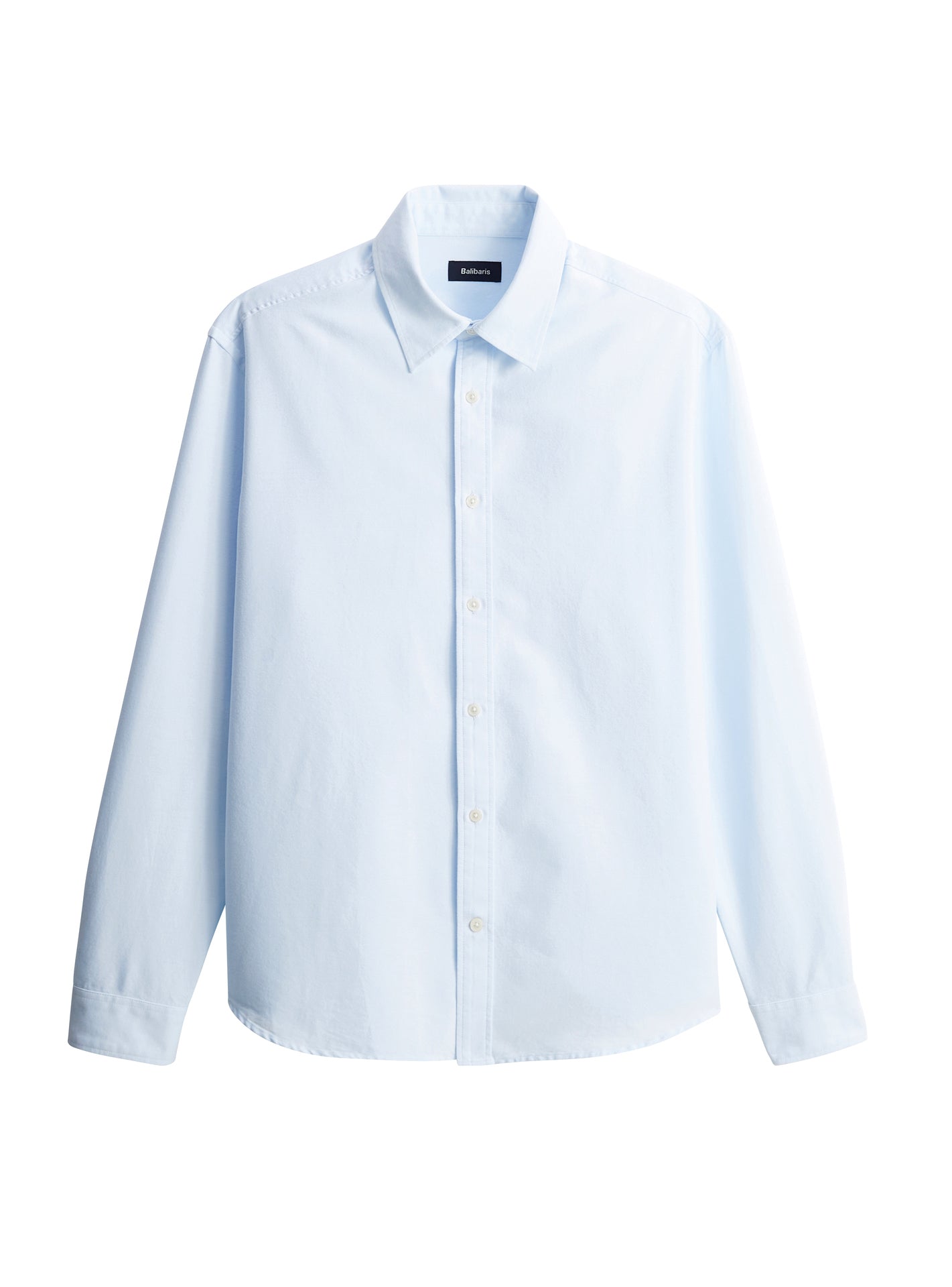 Chemise Robin Cloud – Chemise 100% coton bleu clair avec coupe casual et boutons en bio résine - packshot