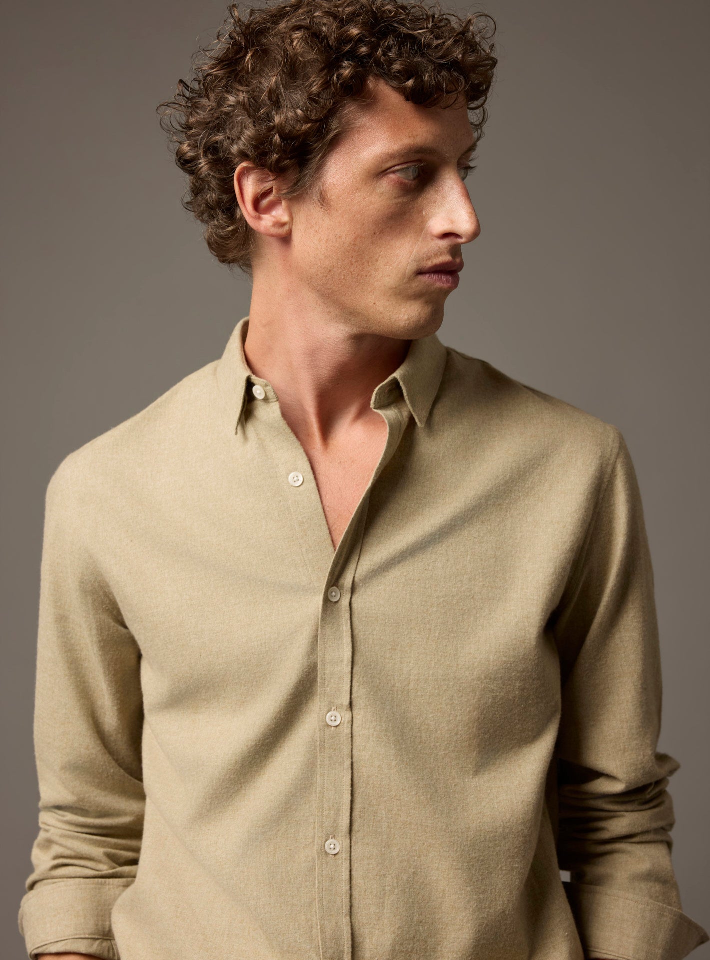 Chemise Mercer Mixed Beige