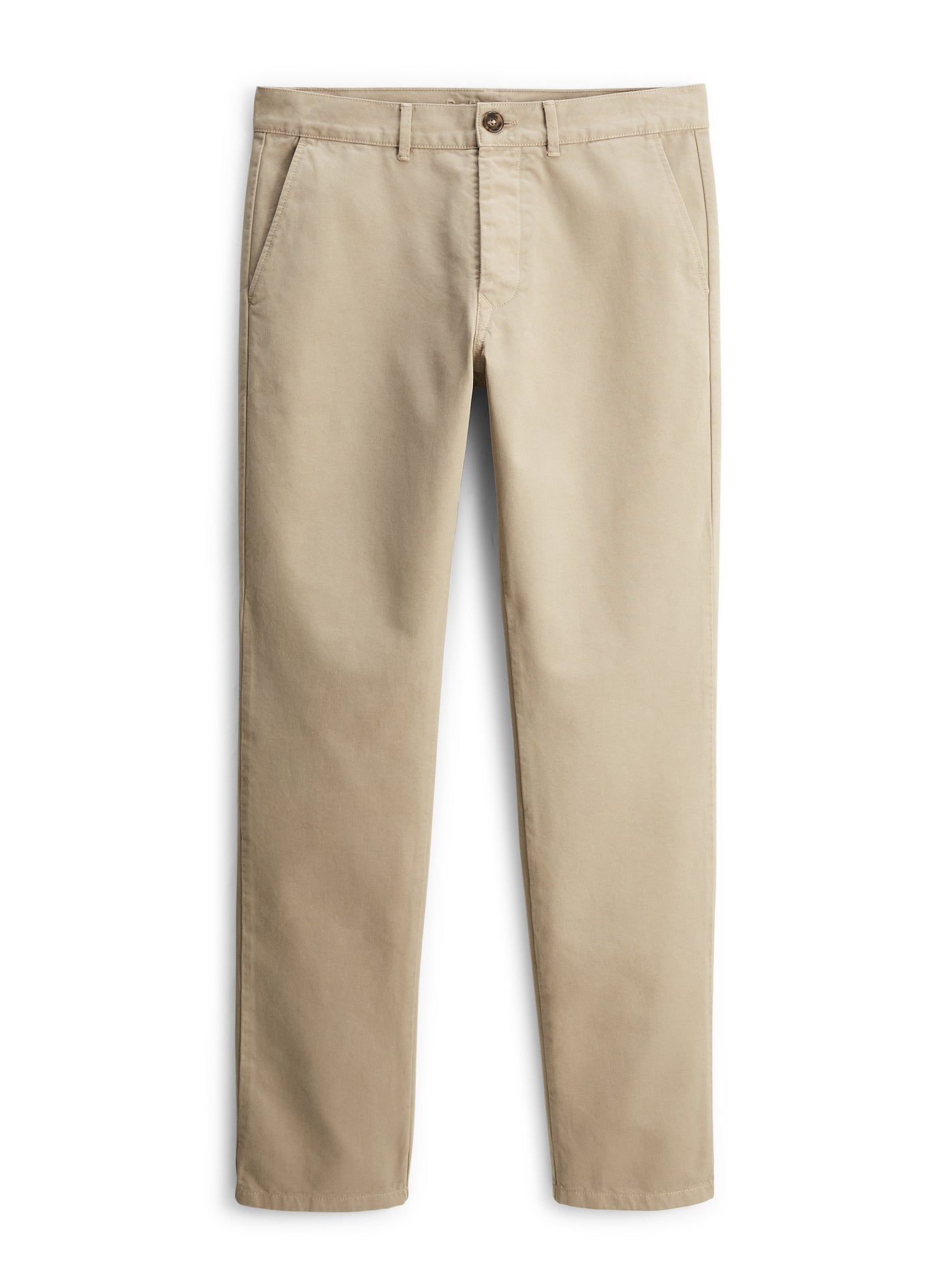 Chino Paul Beige – Pantalon Chino 100% coton beige avec coupe droite et taille mi-haute – packshot