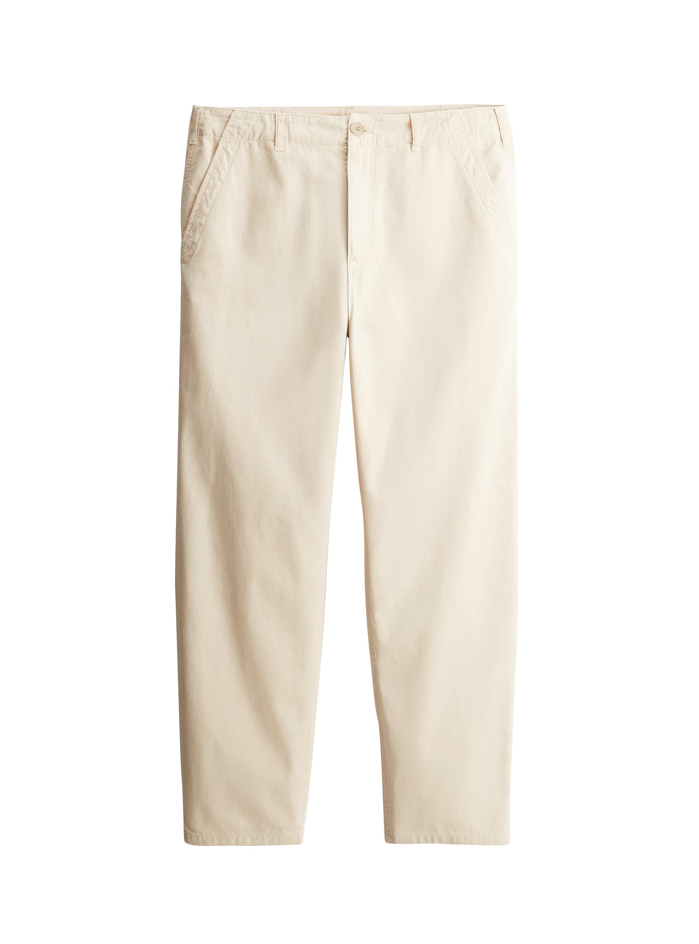 Chino Ulysse Brume – Pantalon Chino 100% coton beige avec coupe droite et poches italiennes – packshot