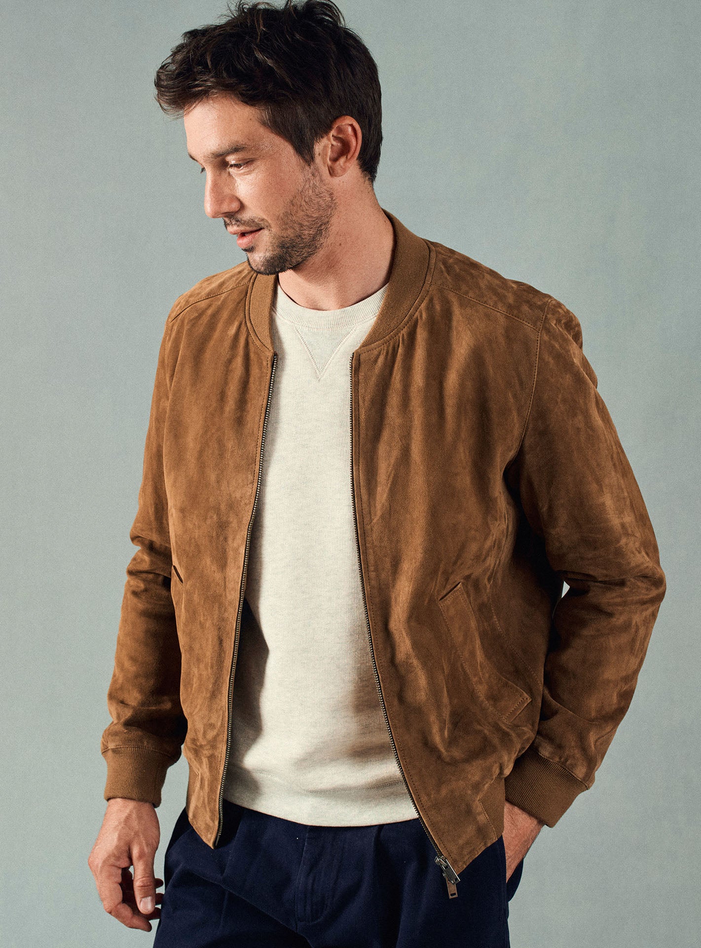 Paolo Brown Fawn Leather Jacket Balibaris