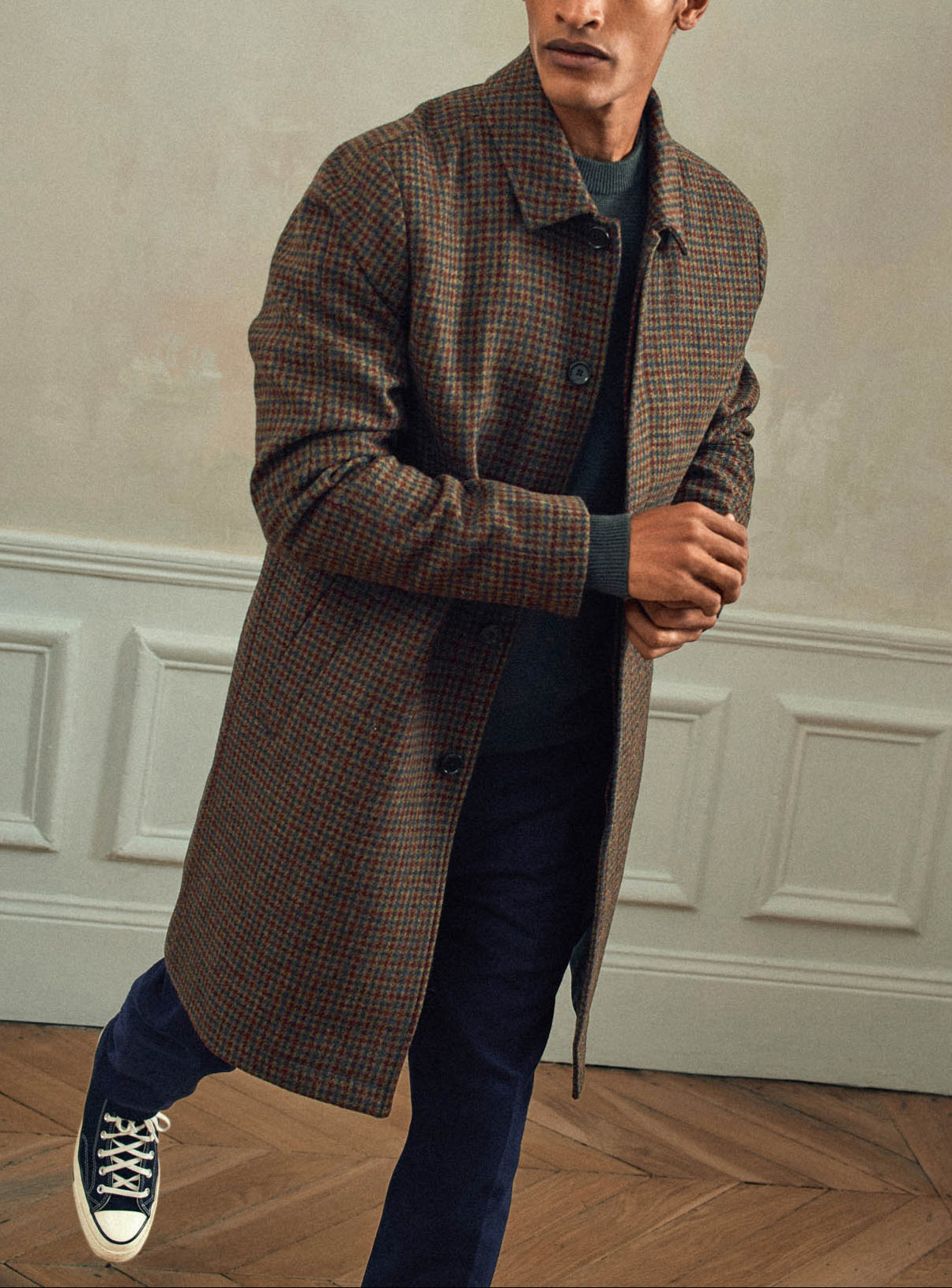 Veste Manteau Balançoire De Créateur - Marron Ornée - Taille L (US) - Très Bon état