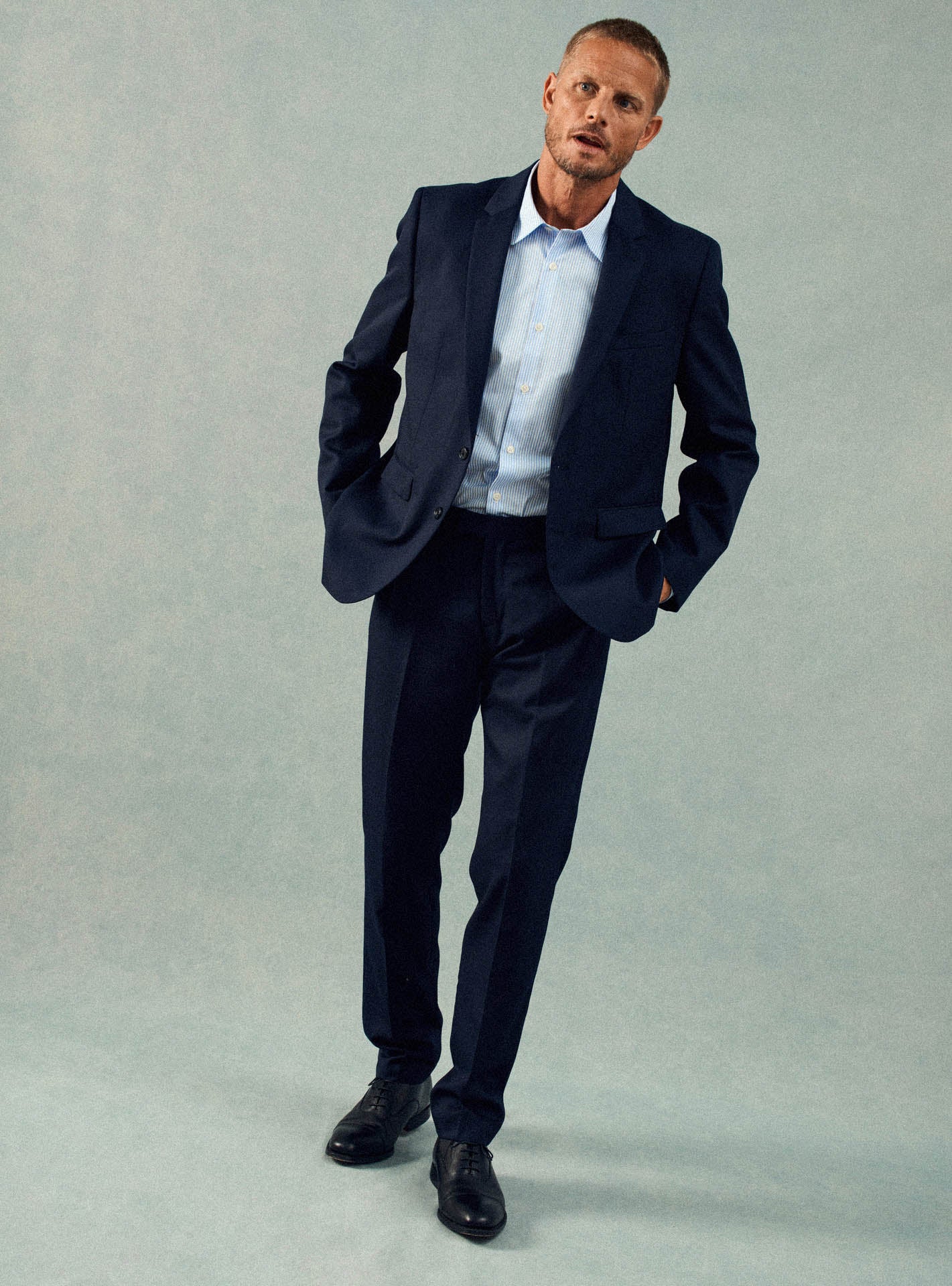 navy blue dress pants mens outfit Men's Gekko Navy Suit Trousers