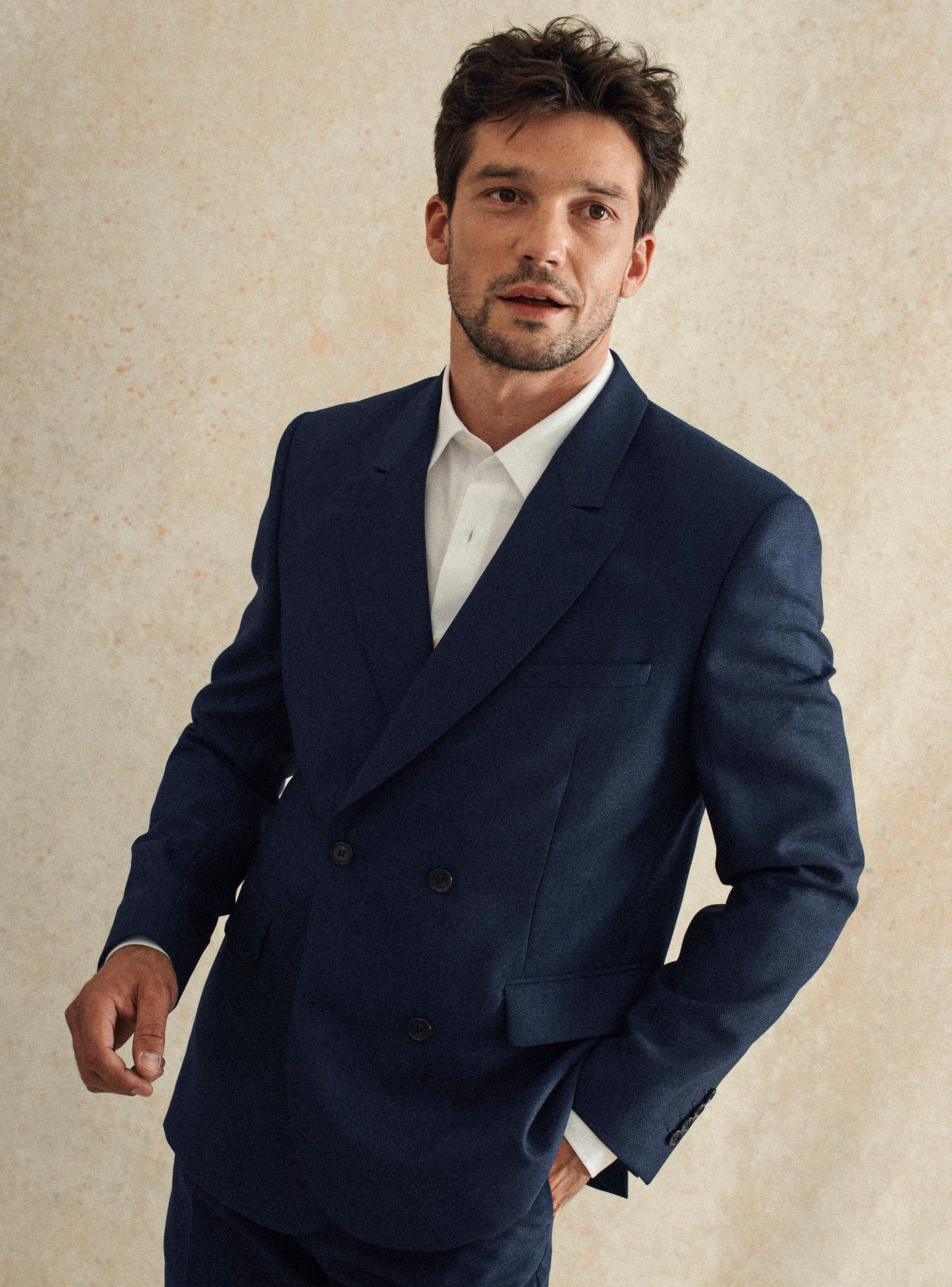 Veste de costume homme Alphonse Navy Balibaris - Main Image