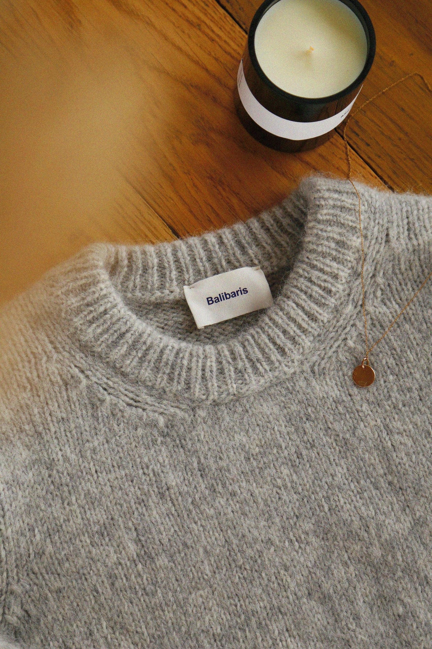 Pull Claire Gris Clair - Balibaris EU