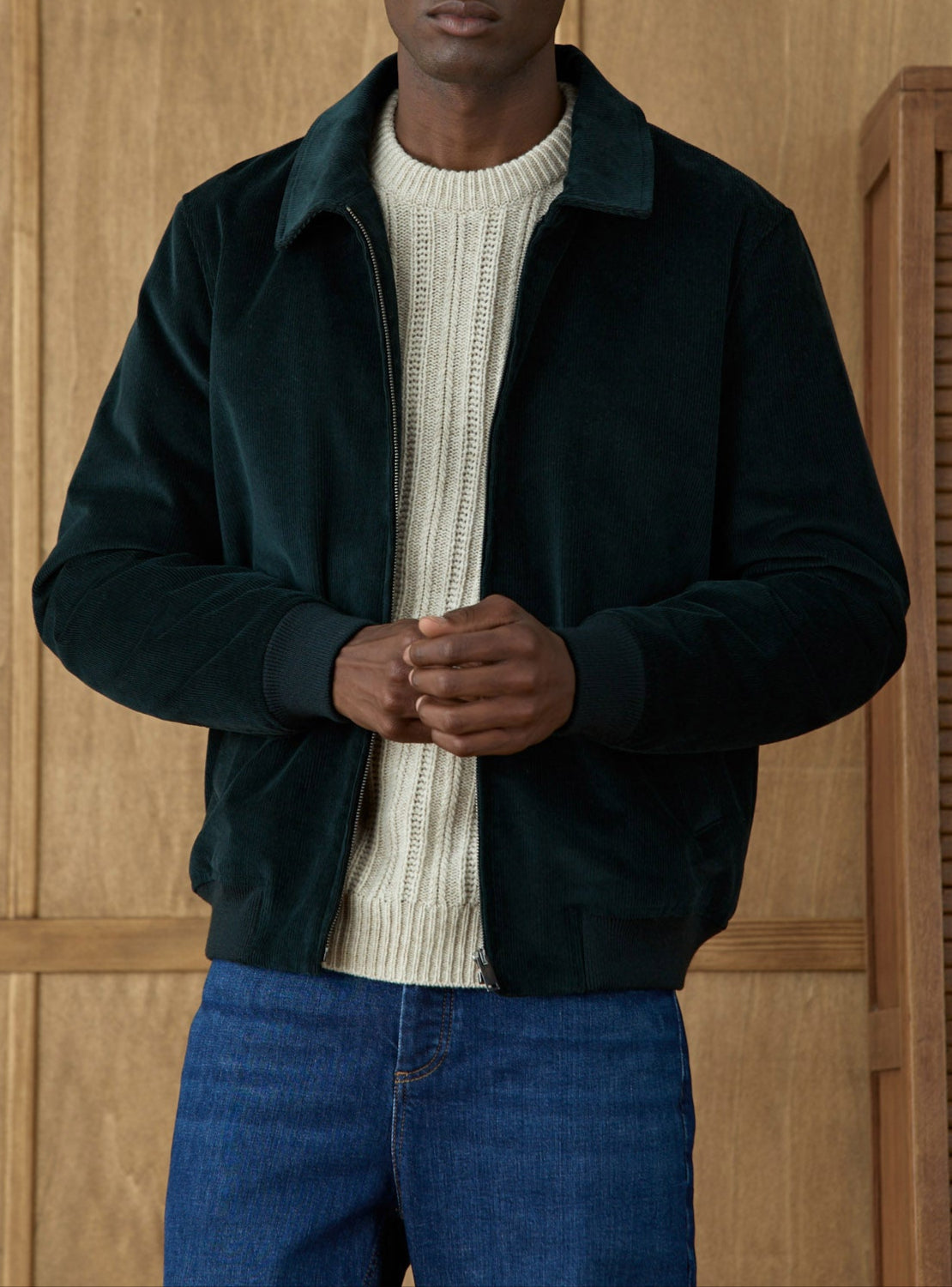 Blouson en velours Jordan Off Green