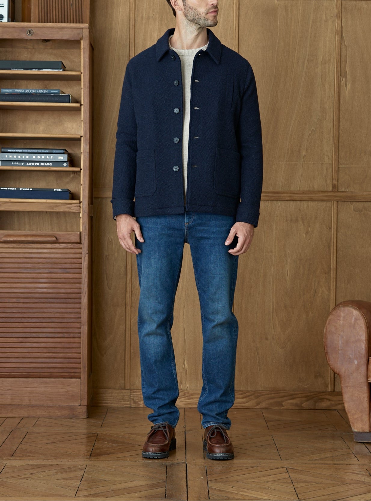 Mathew Mixed Navy Jacket-5