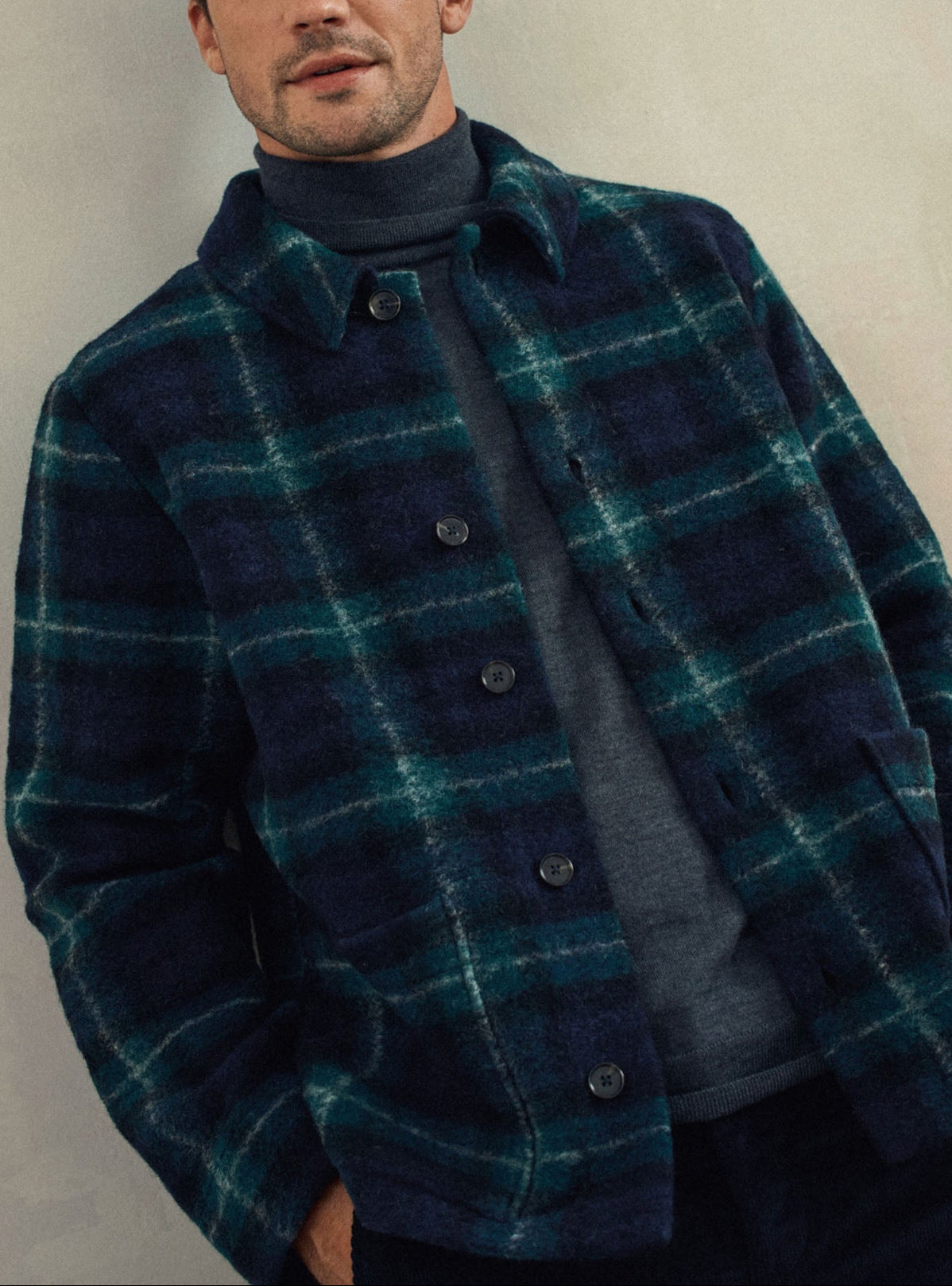 Blouson Raph Navy/Green-1