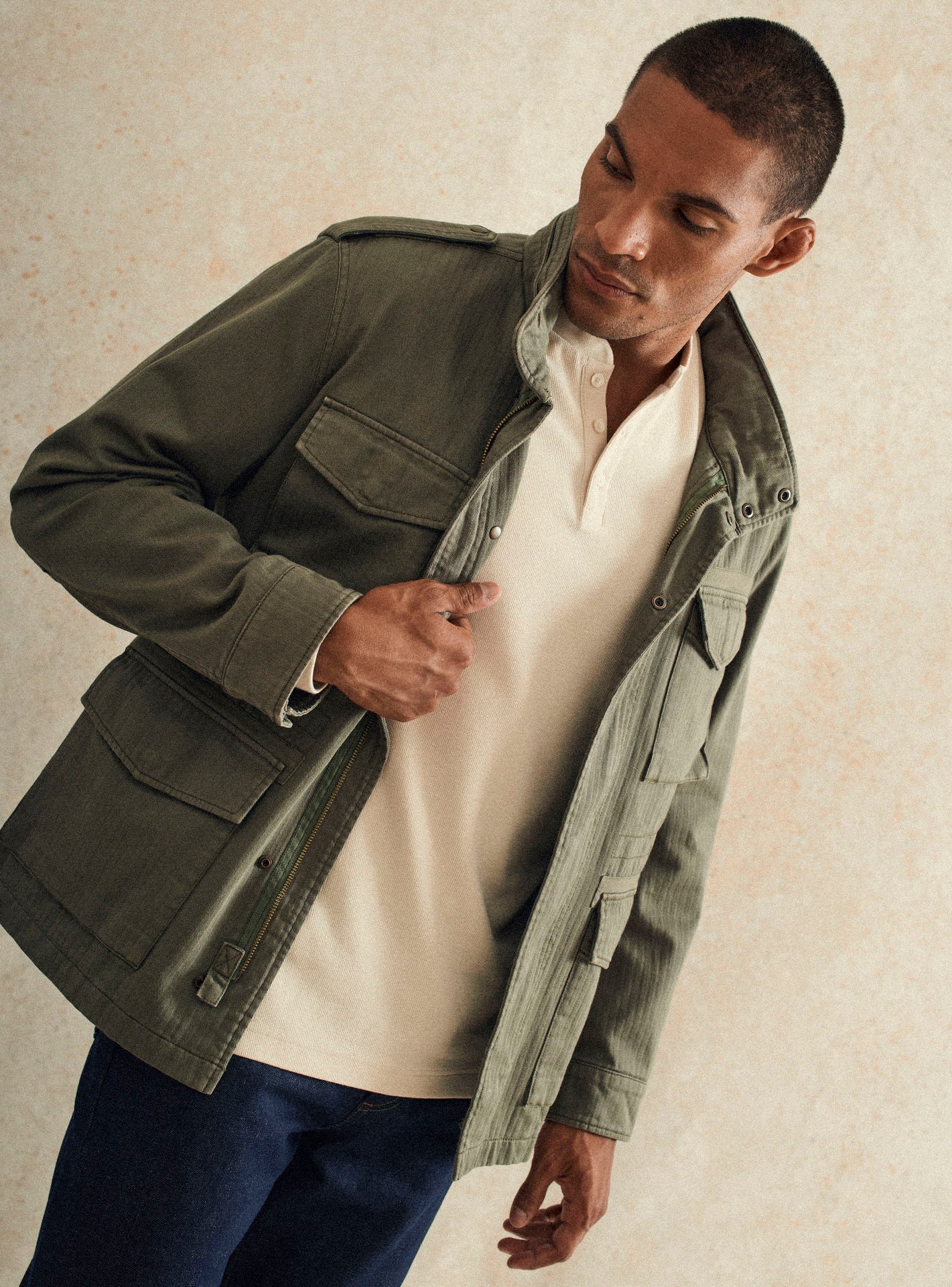 Blouson Lucien Khaki-1