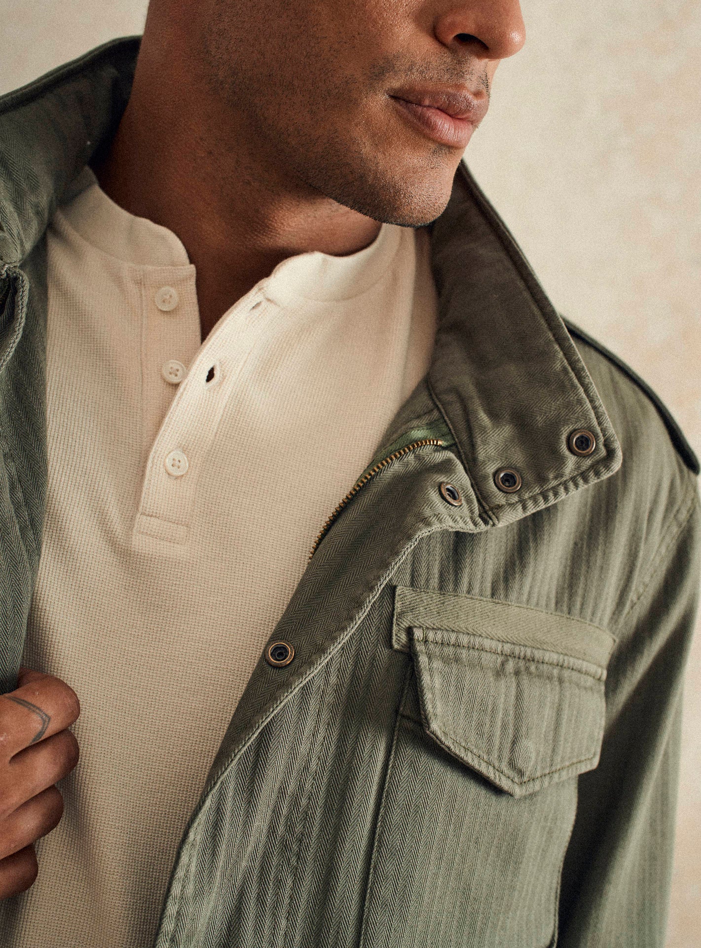 Blouson Lucien Khaki-3