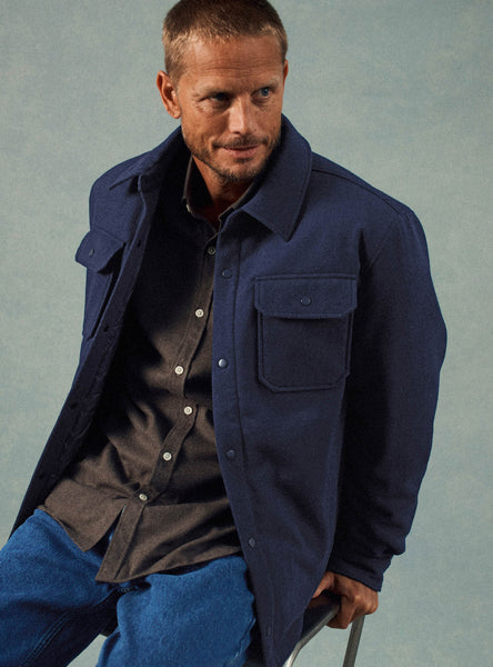 Men's Wilford Navy Jacket | Balibaris