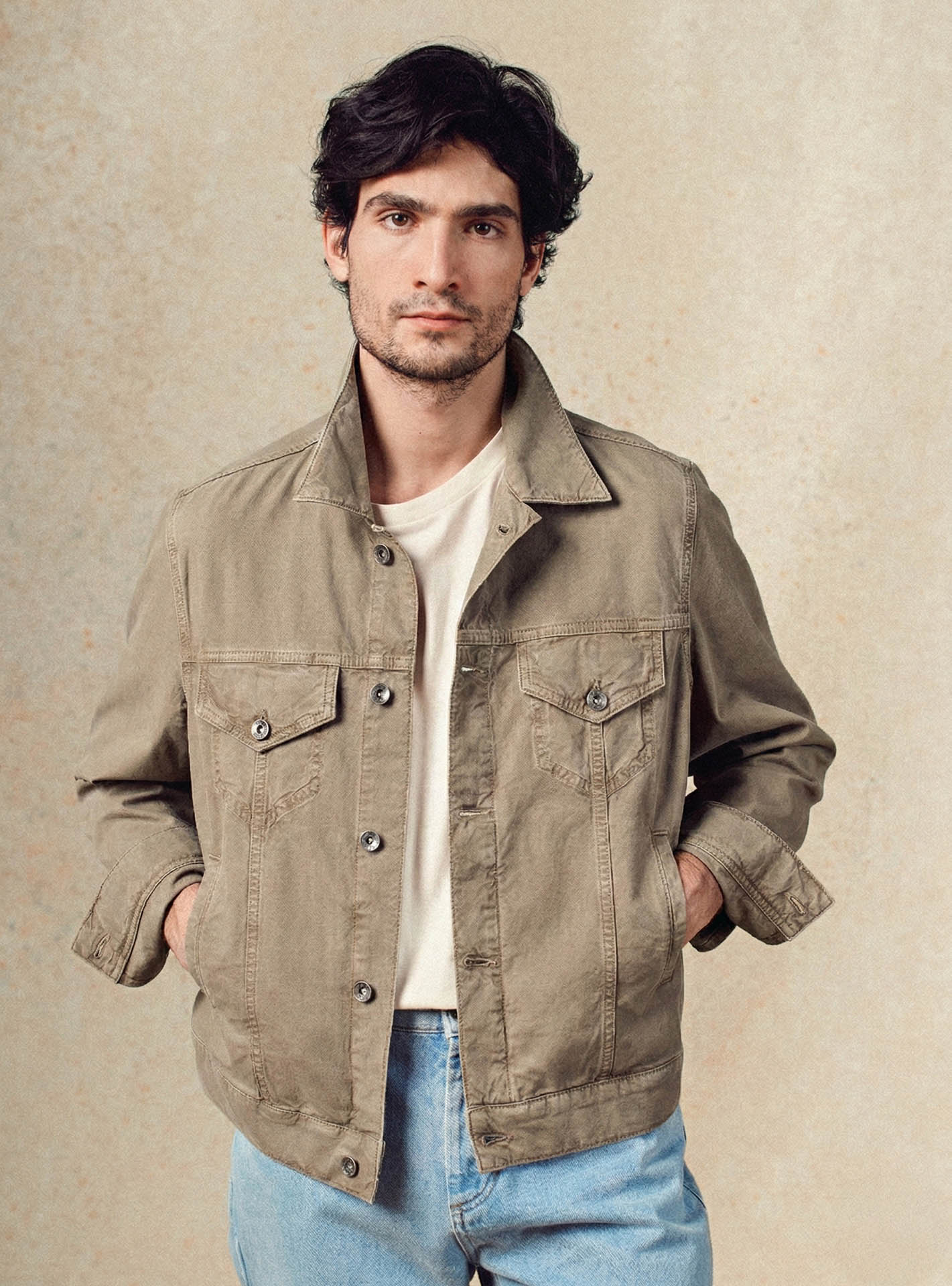 Blouson Tom Stone Beige-4