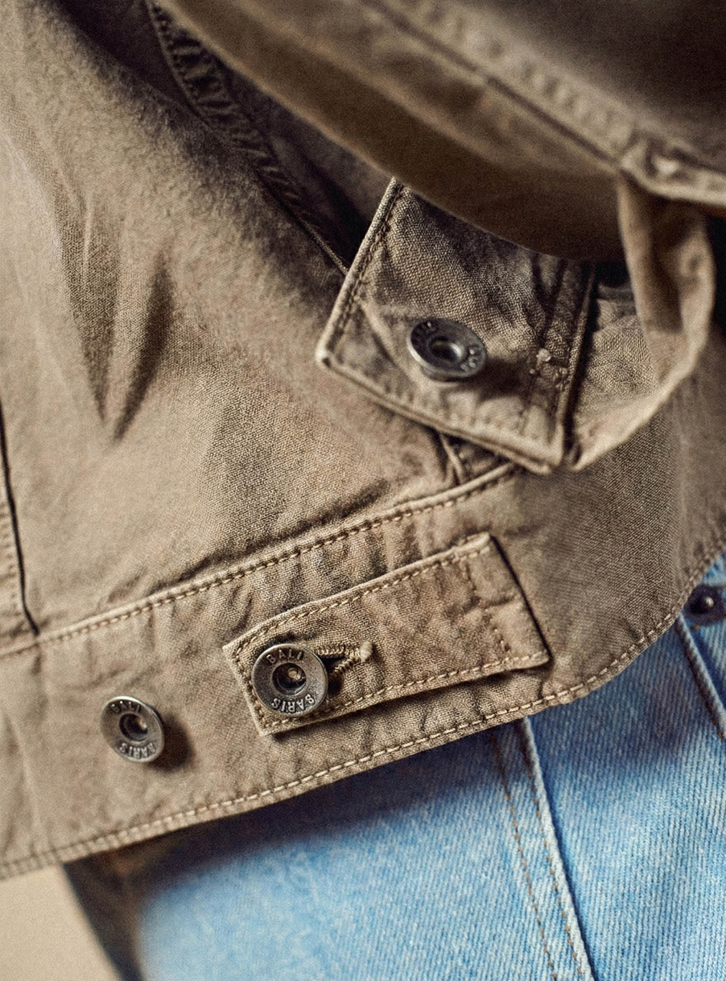 Blouson Tom Stone Beige-5