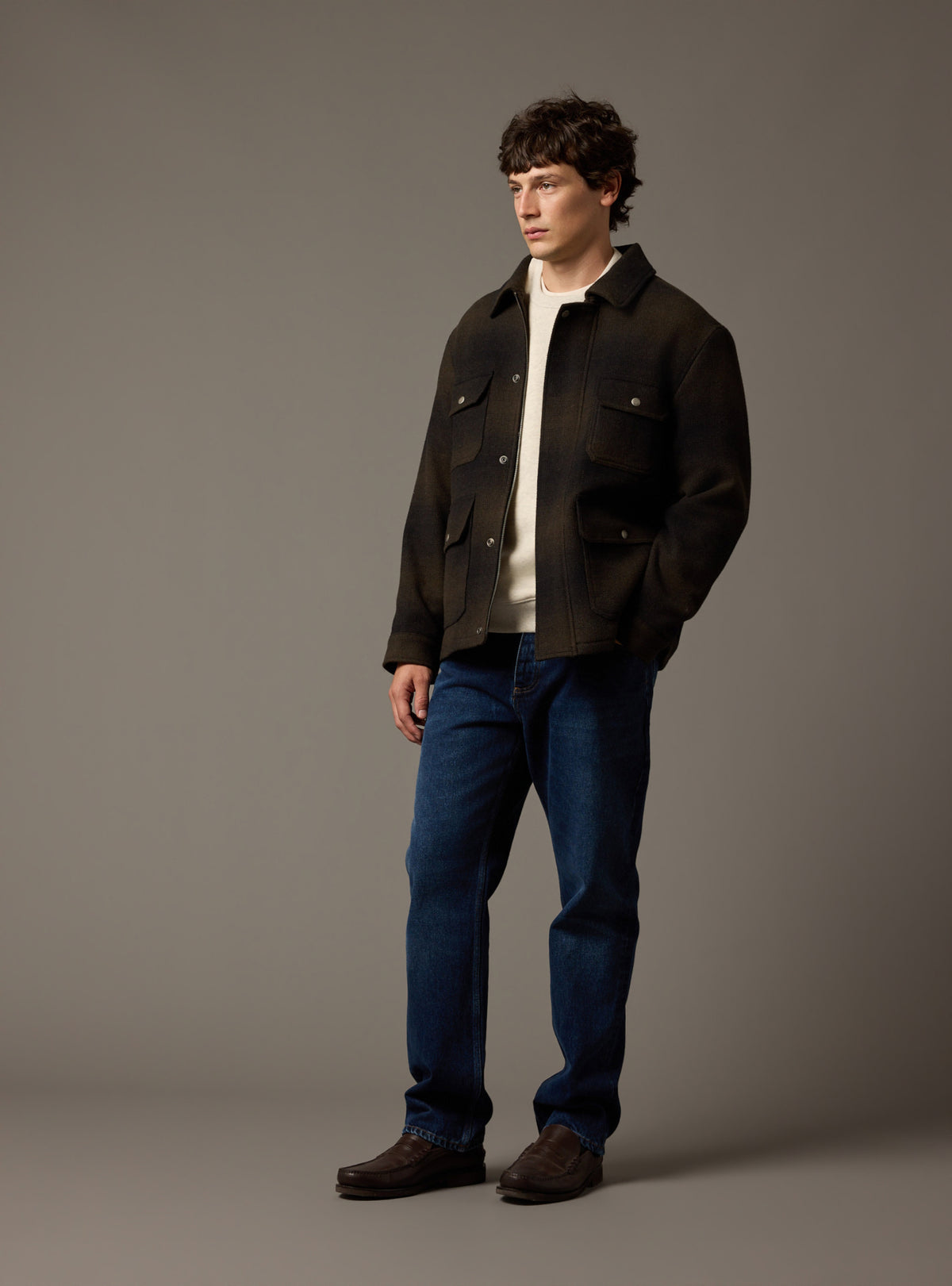 Hale Dark Khaki Jacket-4