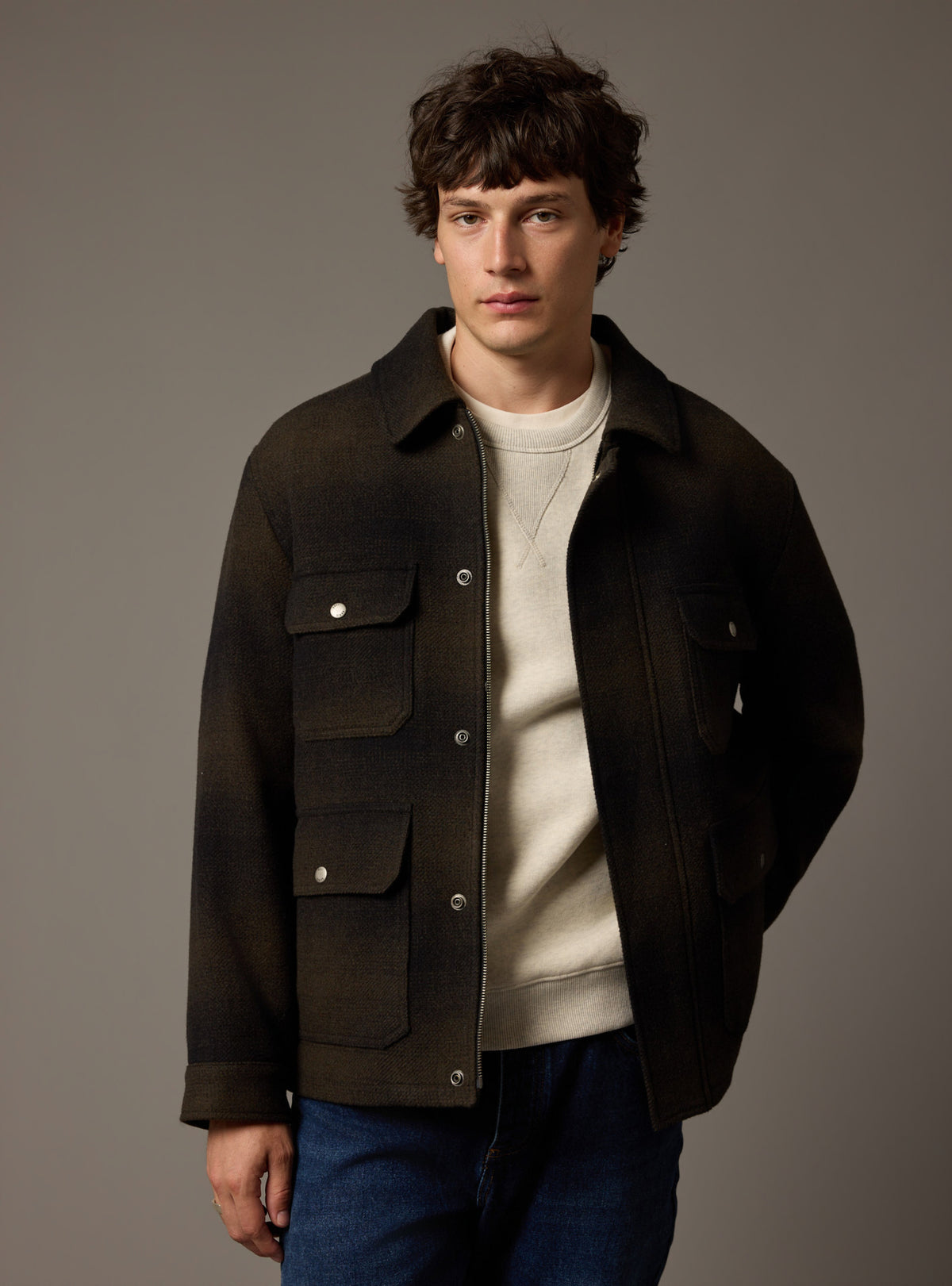Hale Dark Khaki Jacket-1