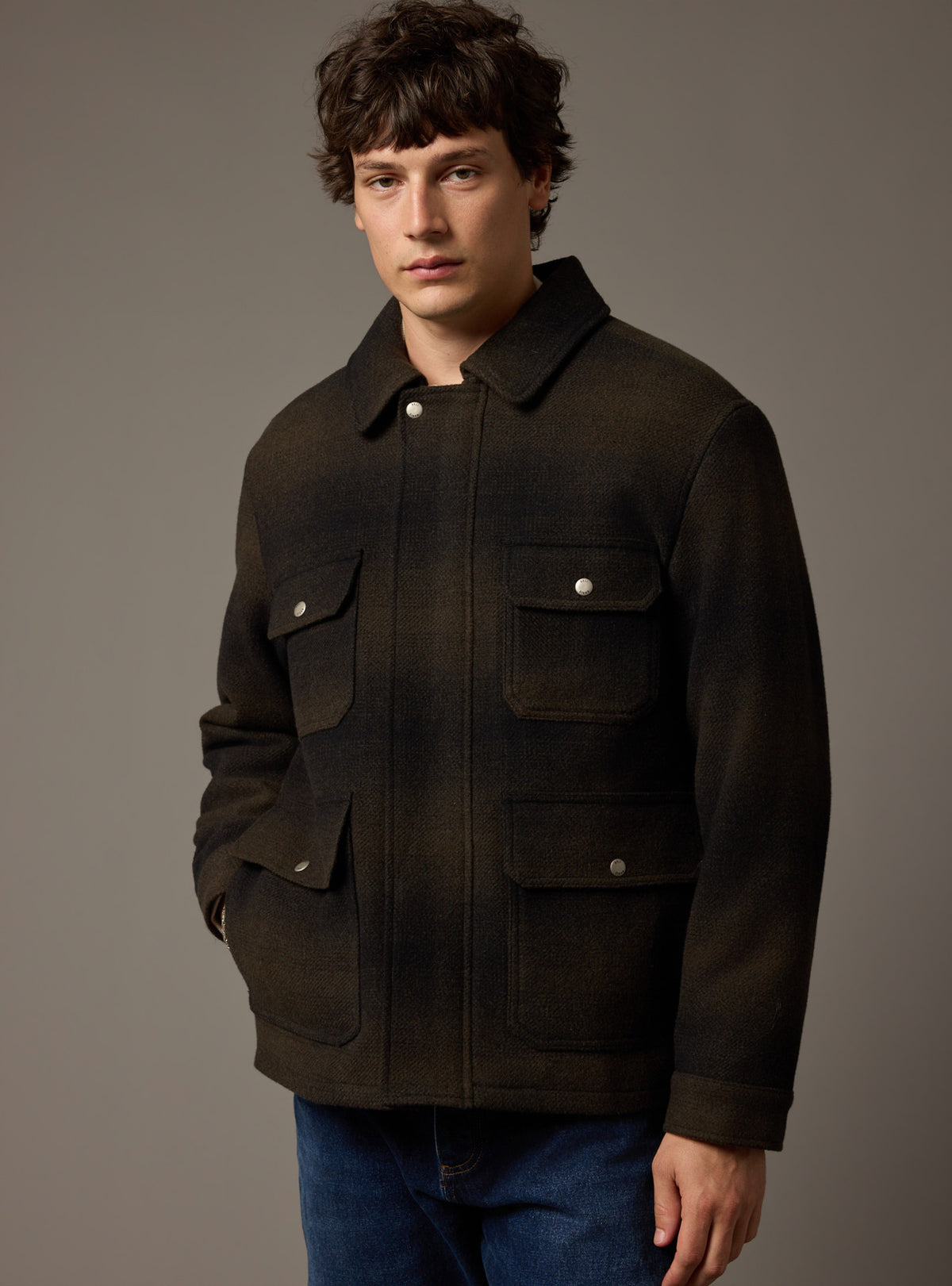 Hale Dark Khaki Jacket