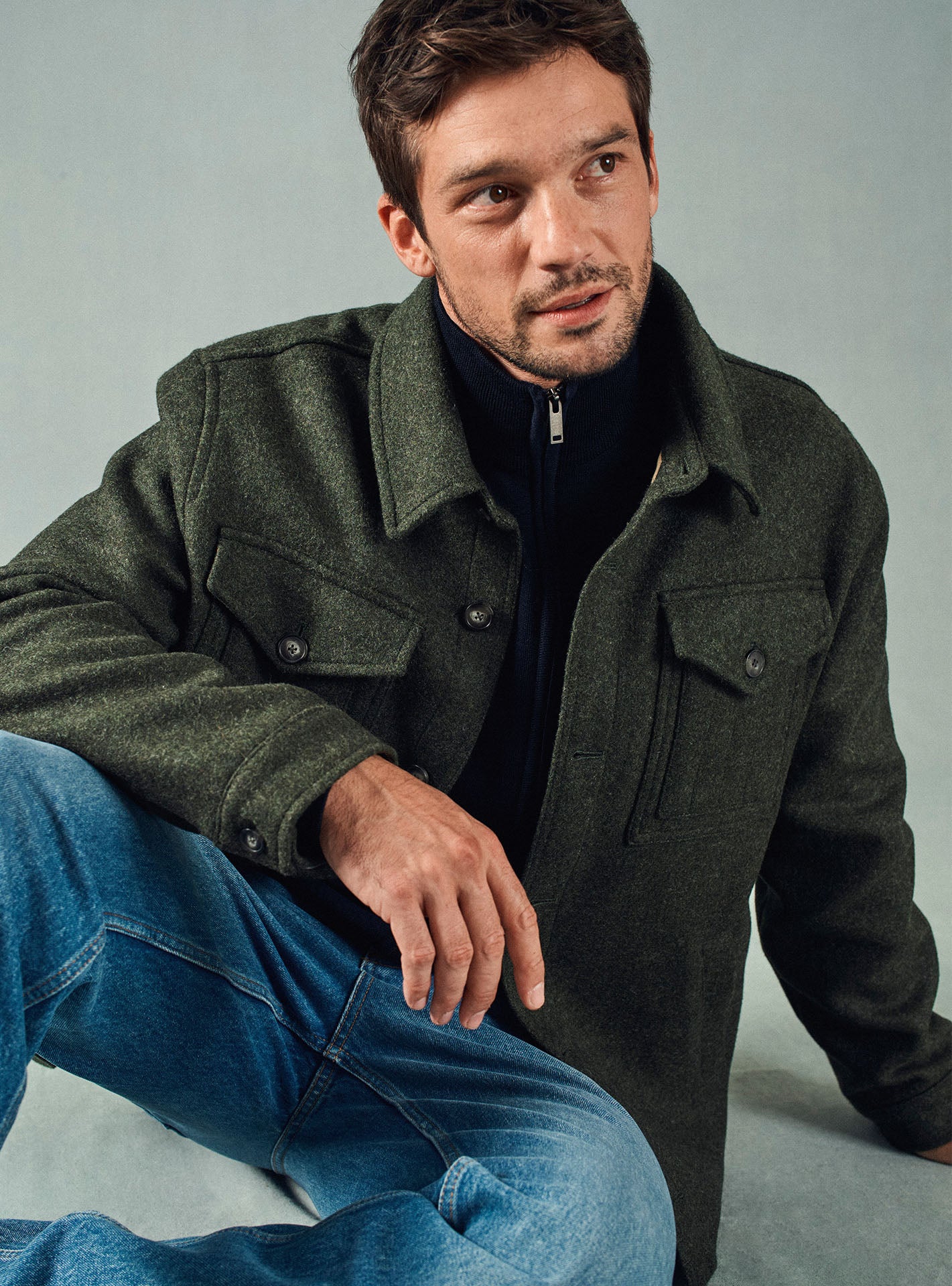 Men's Scott Navy Cardigan | Balibaris