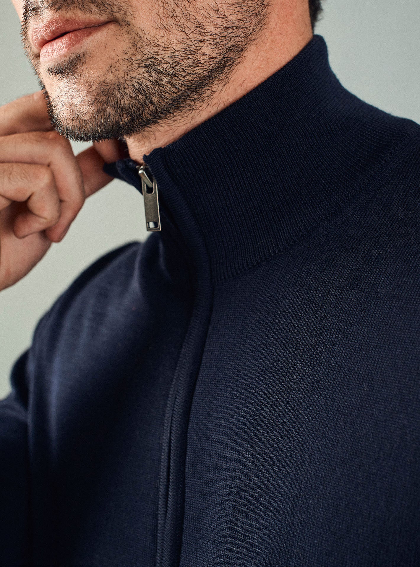 Men's Scott Navy Cardigan | Balibaris