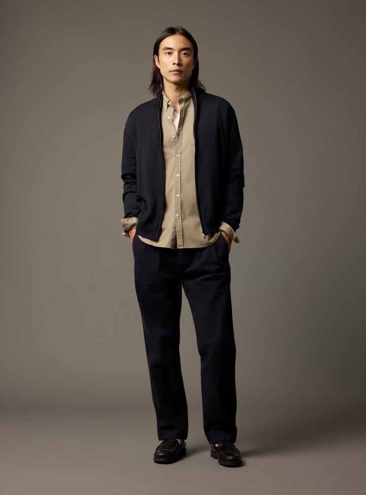 Scott Navy Cardigan