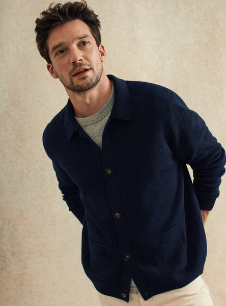 Men's cardigan Nolan Navy | Balibaris