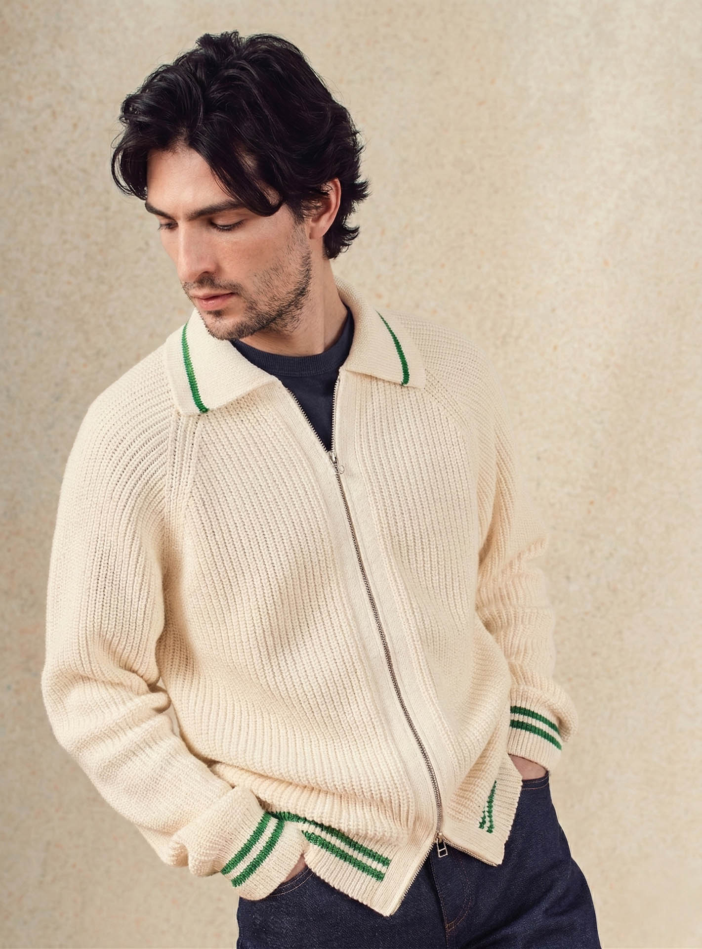 Cardigan Capri Ecru-1