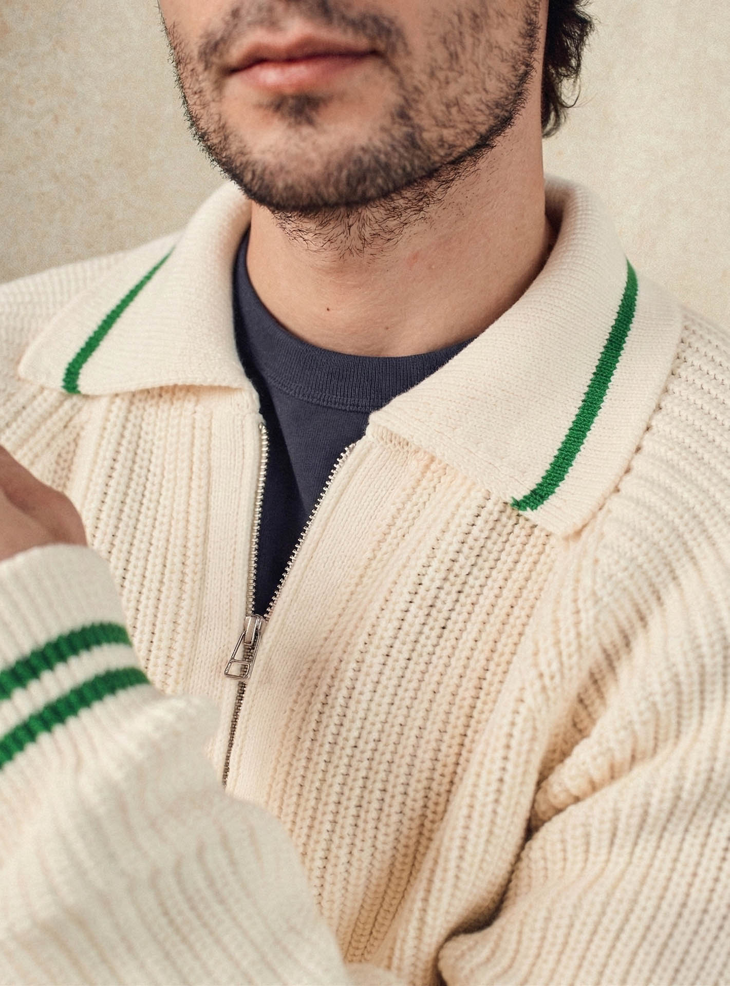 Cardigan Capri Ecru-2