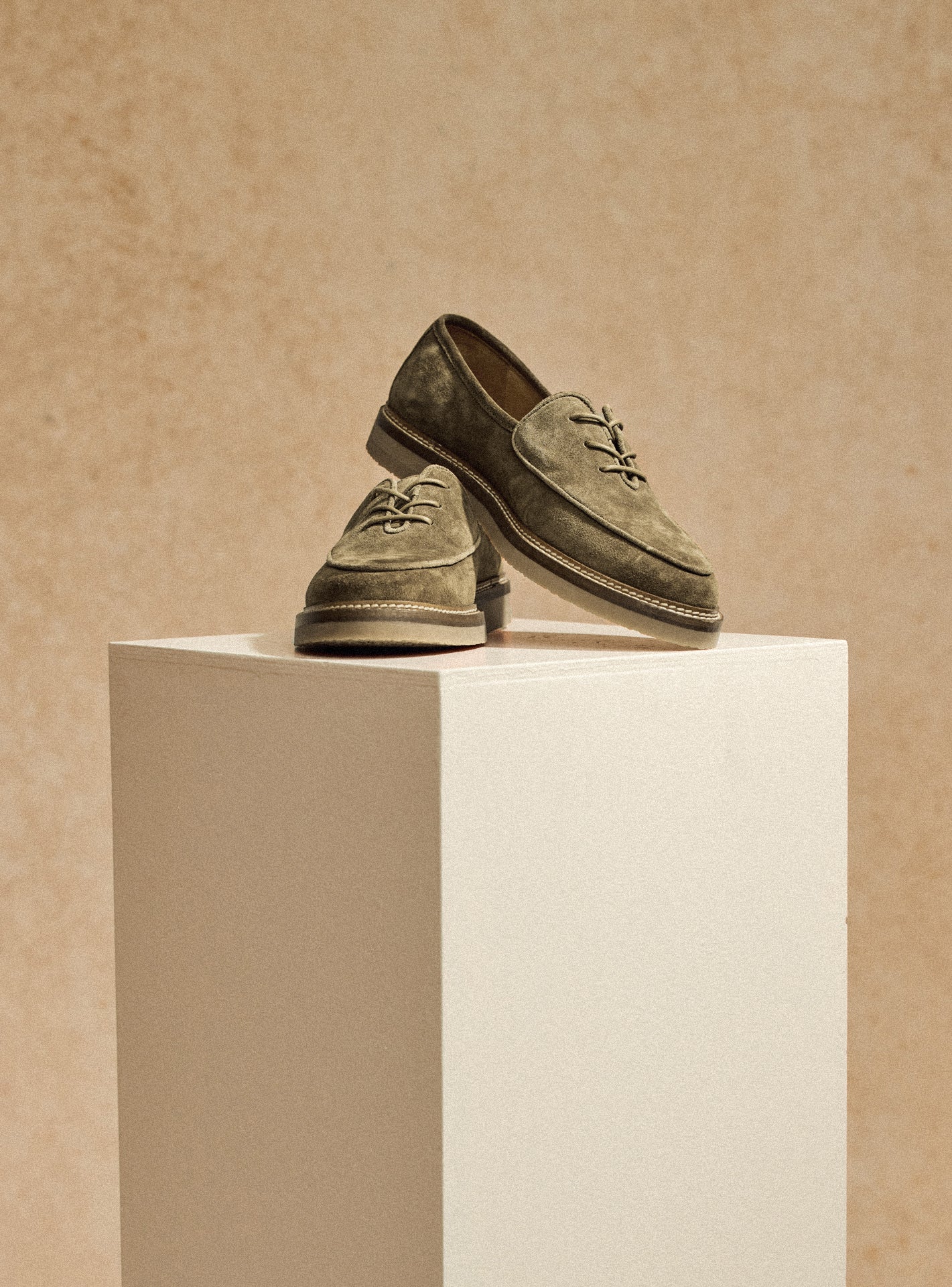 Olivier Beige Derbies-6