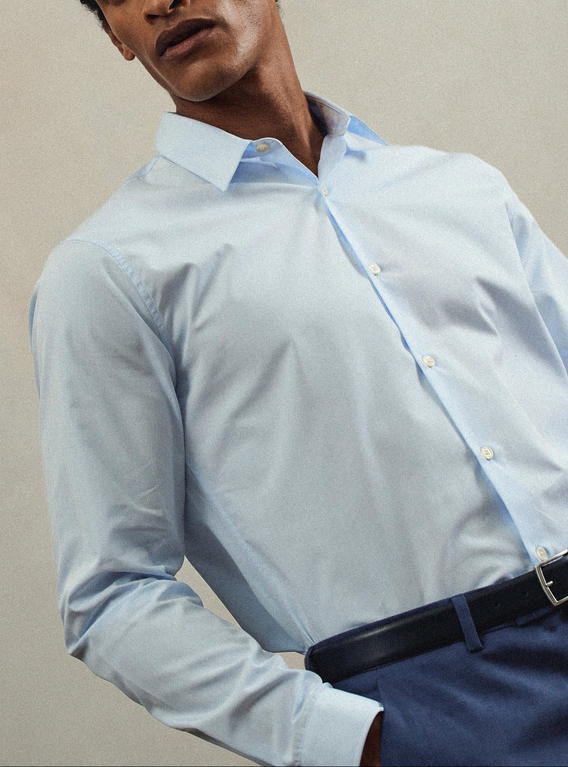 Chemise Jay Bleu Clair-1