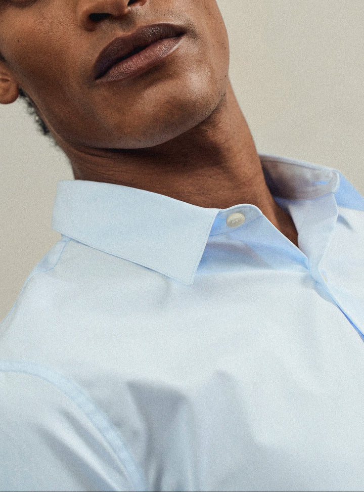 Chemise Habillée Homme Lanesboro Bleue - Taille M (16, 32/33) - Occasion Très Bon état