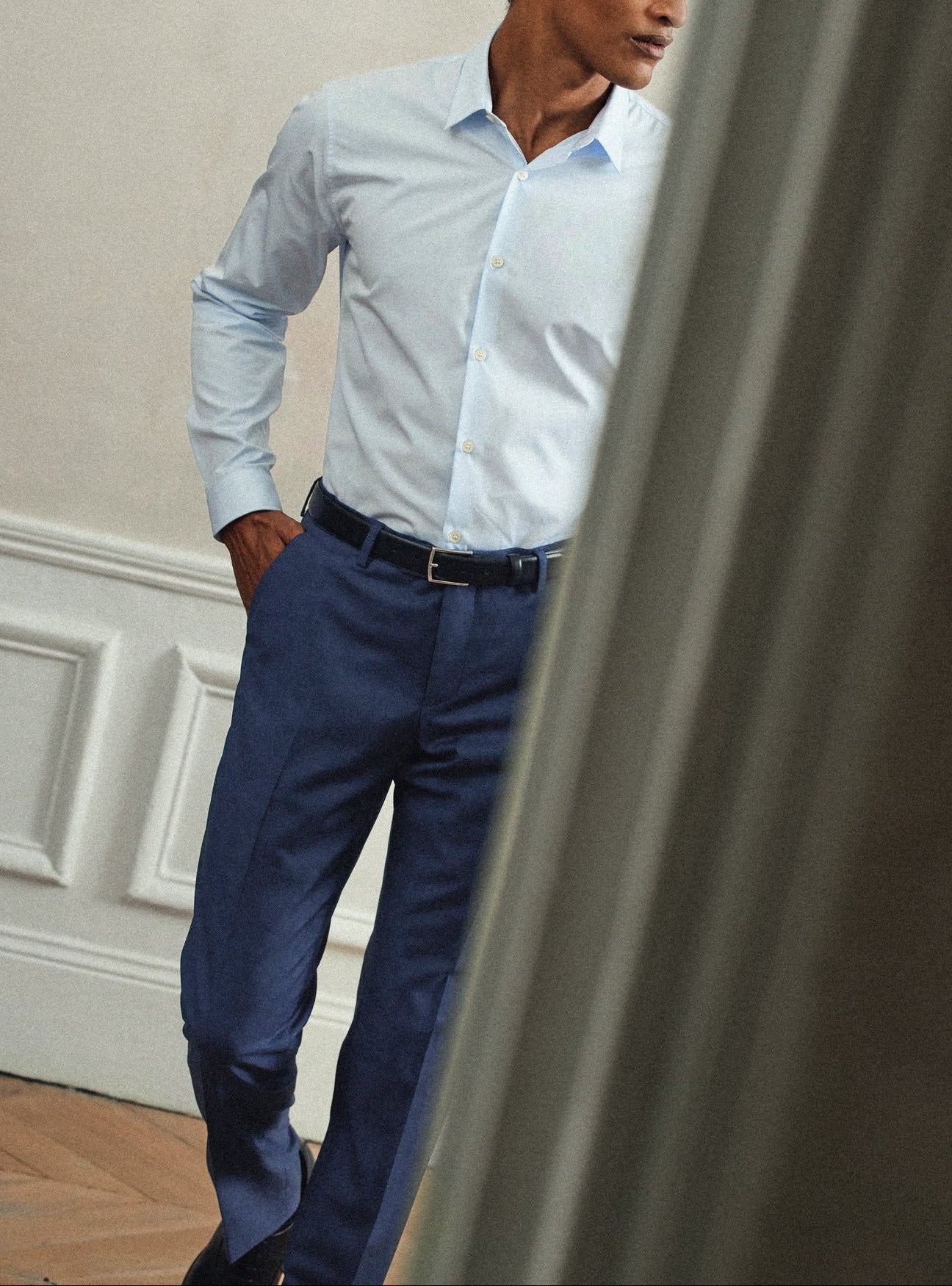 Chemise Jay Bleu Clair-3