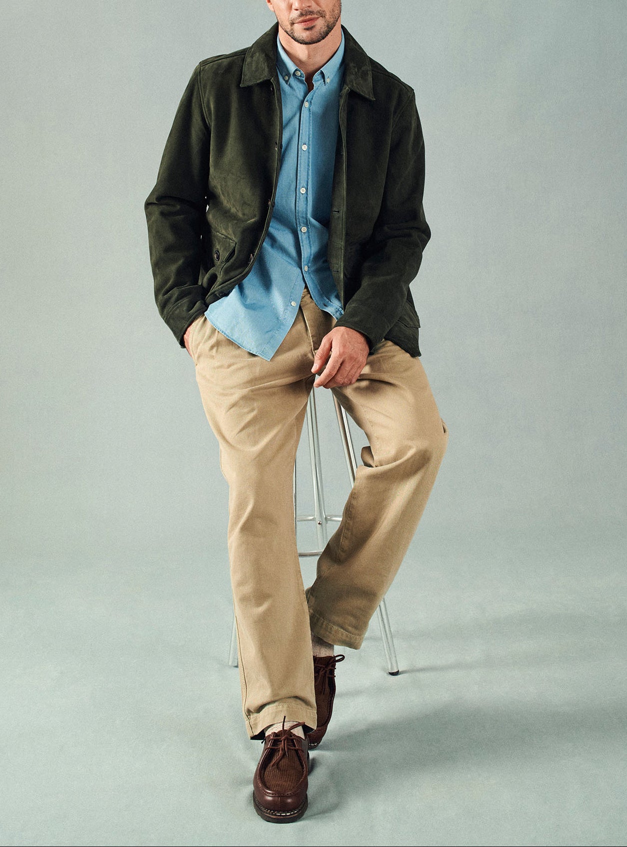 Chemise College Denim-5