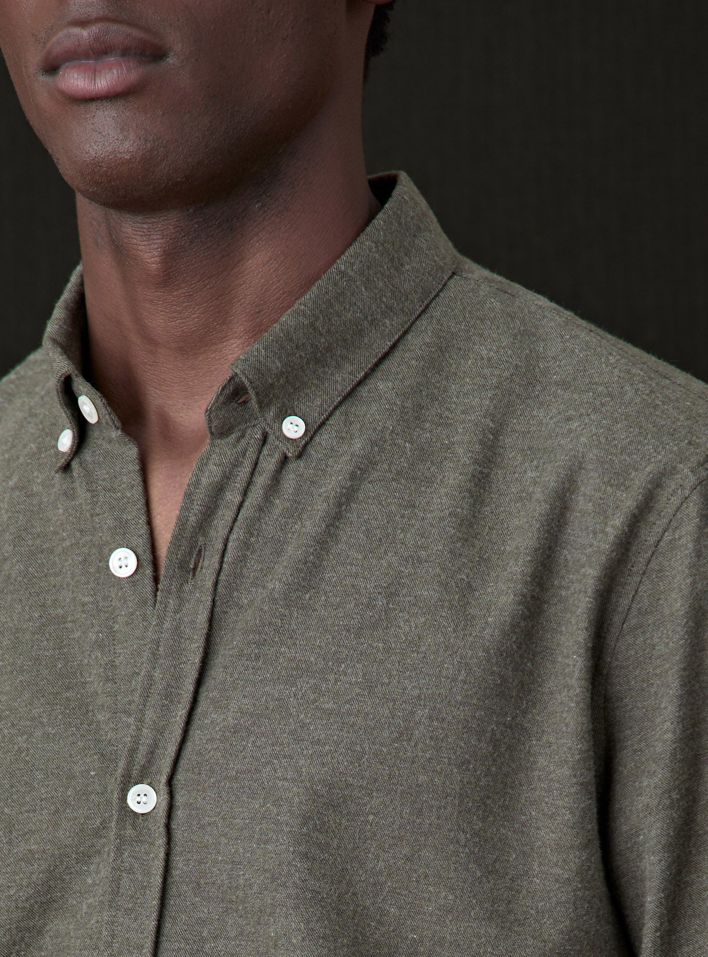 Chemise en flanelle College Dark Taupe-6