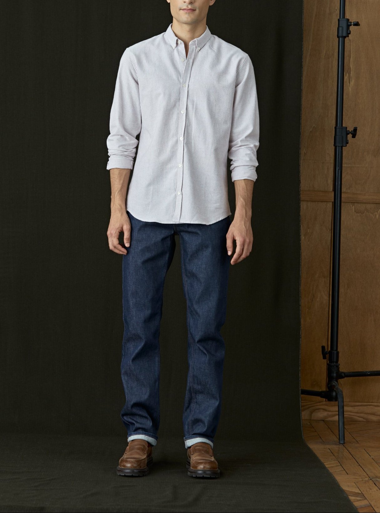 Chemise College à rayures Grappe & White