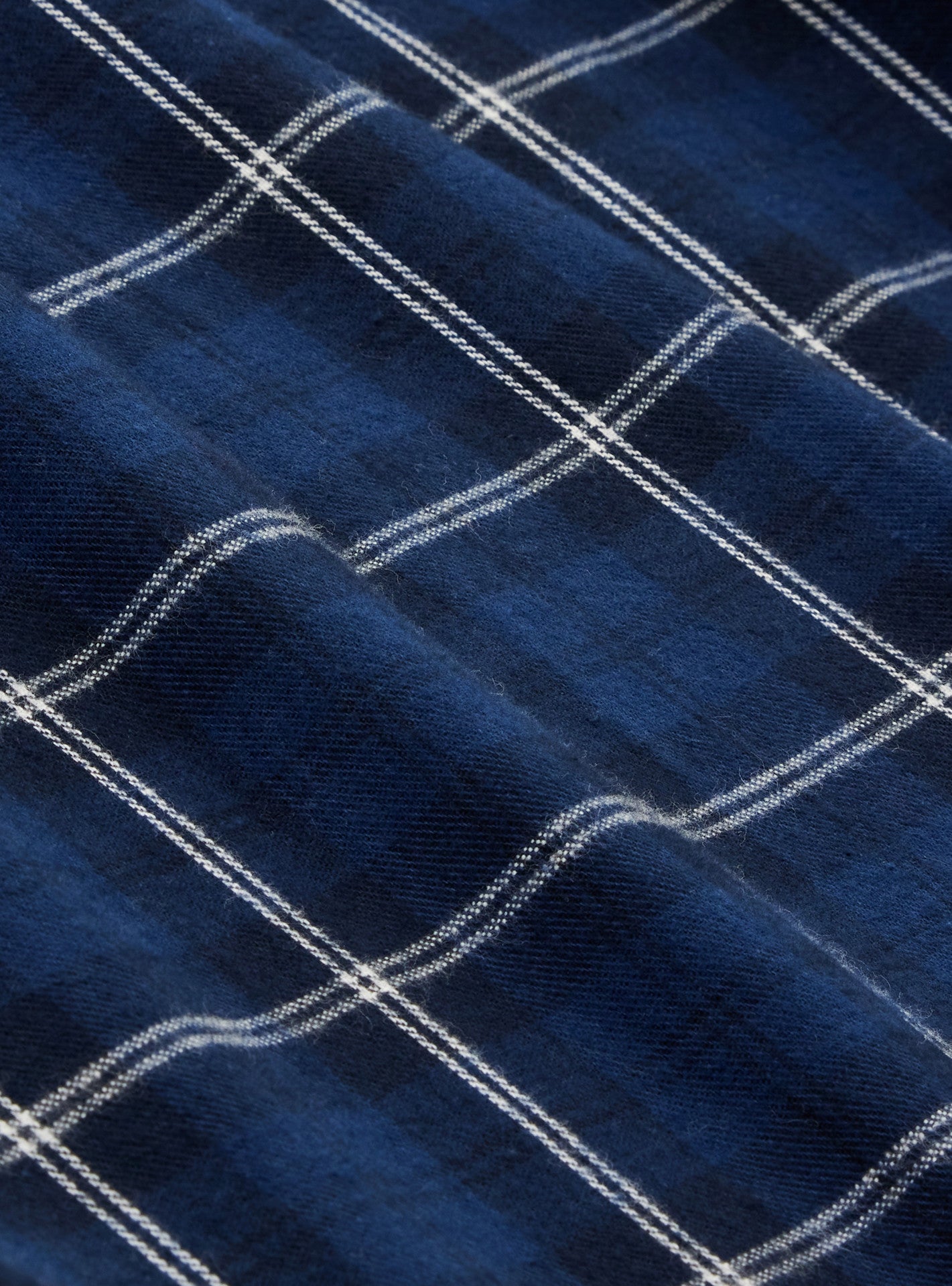 Chemise Mercer en flanelle carreaux Dusky Navy