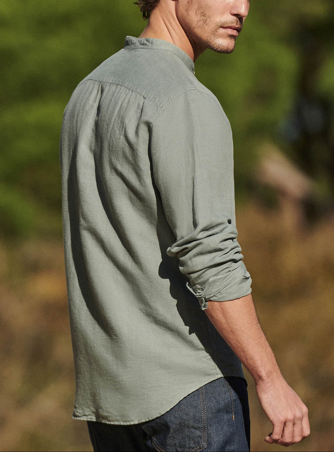 Chemise en lin Willis Menthe
