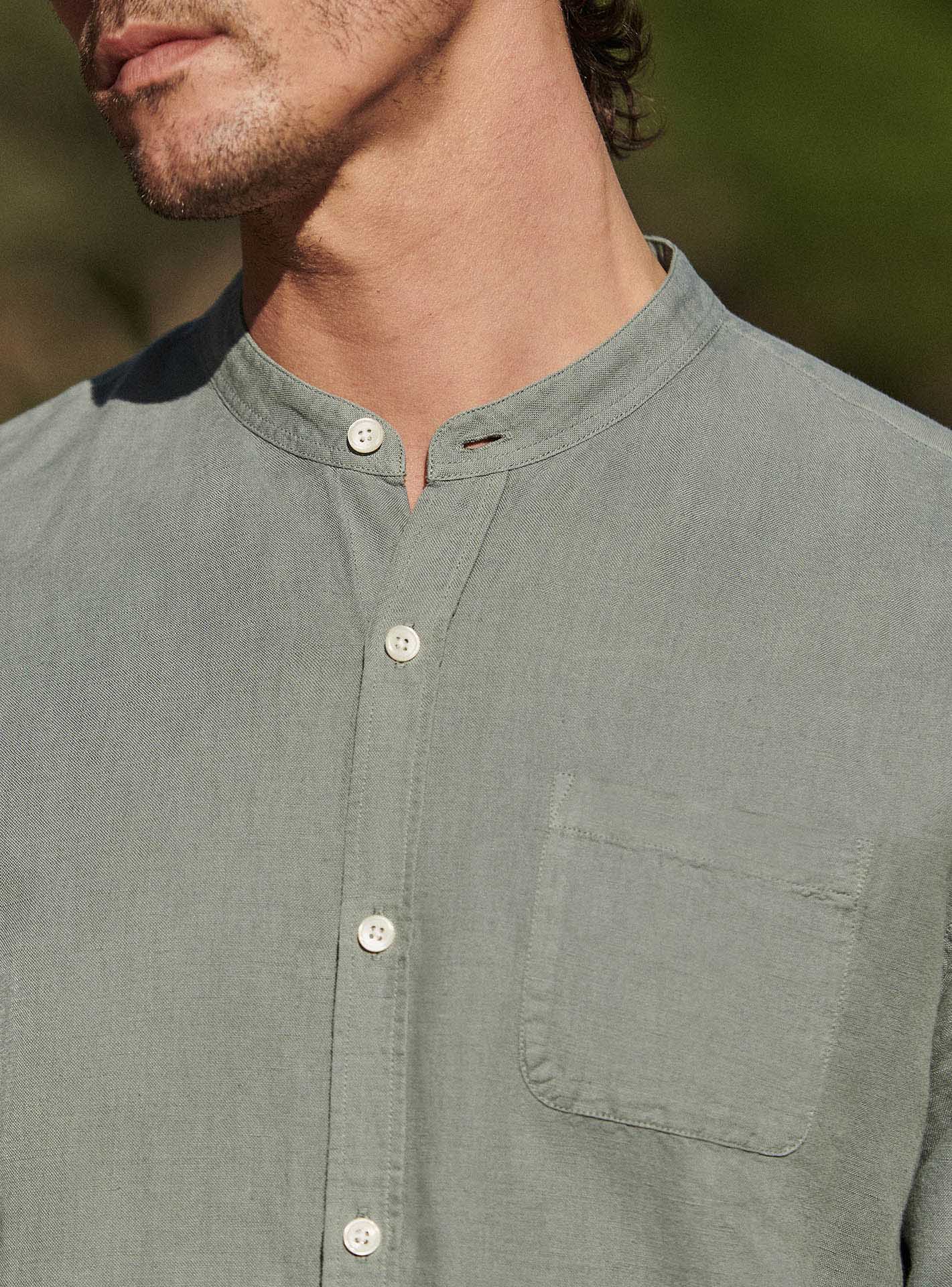 Chemise en lin Willis Menthe-1