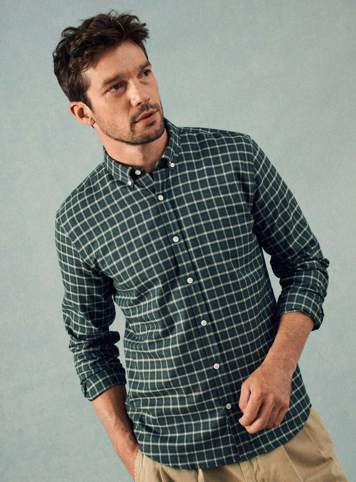 Chemise College Bouteille/Off-White