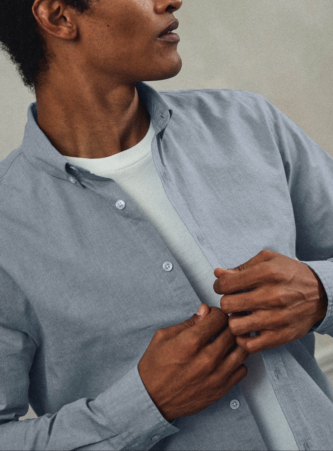 Chambray College Shirt-1