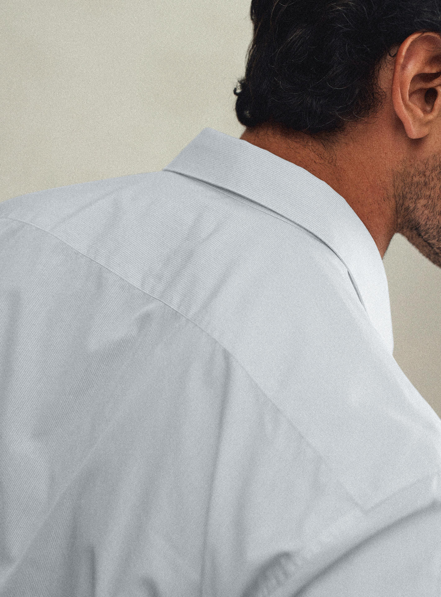 Jake White/Light Blue Shirt