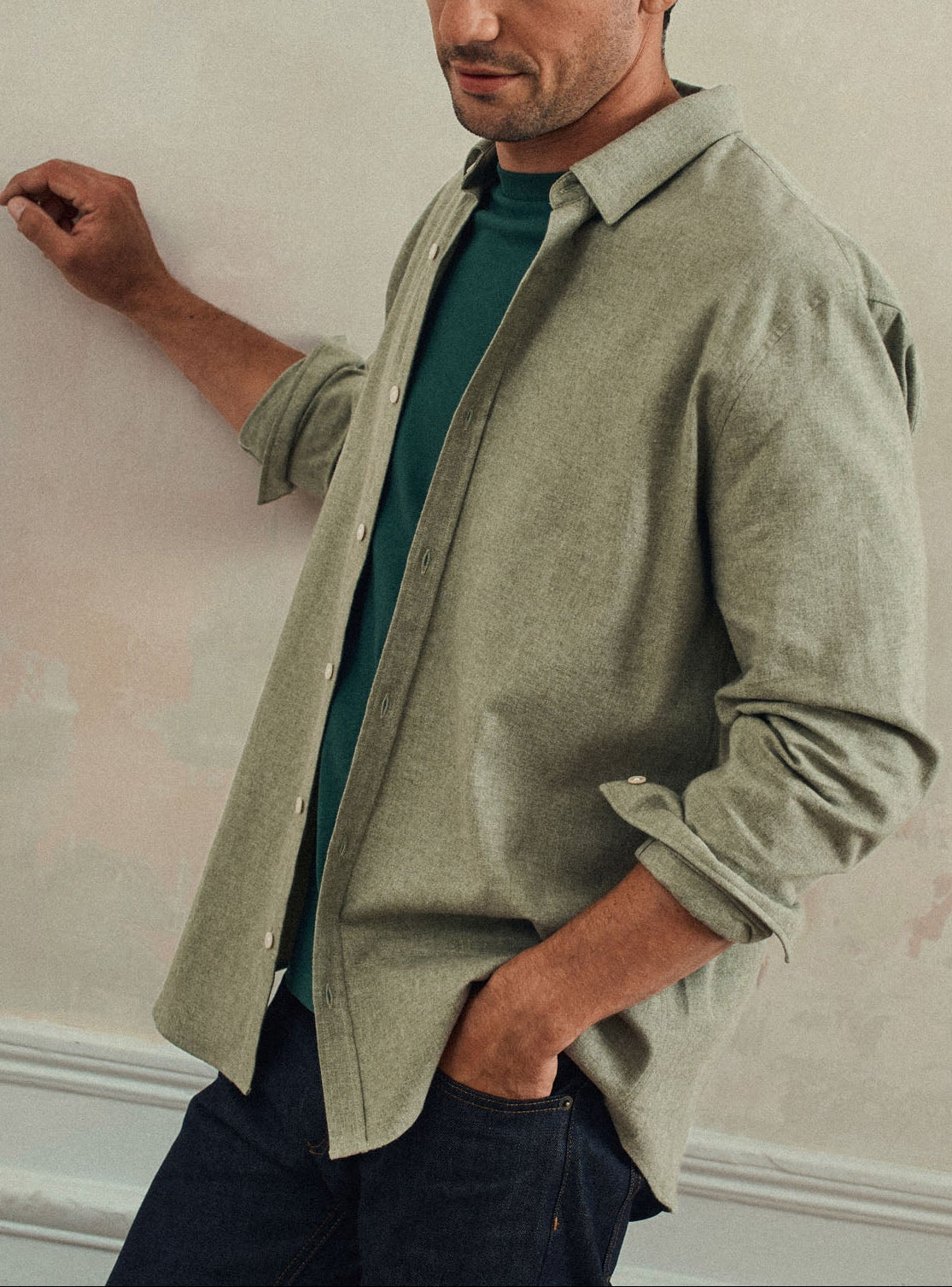 Chemise Mercer Khaki-1