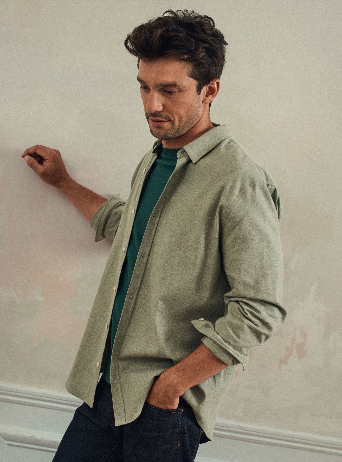 Chemise Mercer Khaki-1