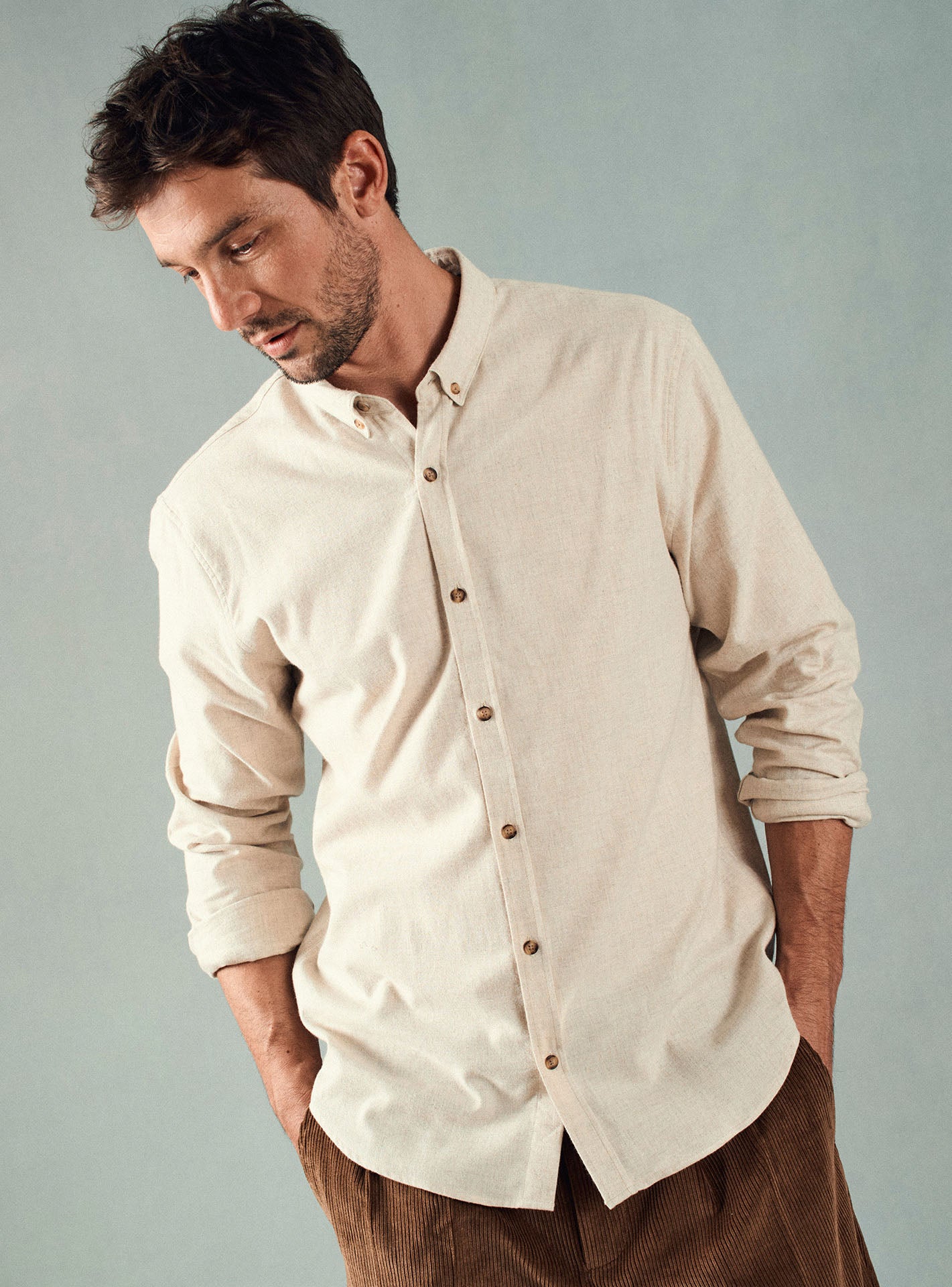 College Natural Shirt-1