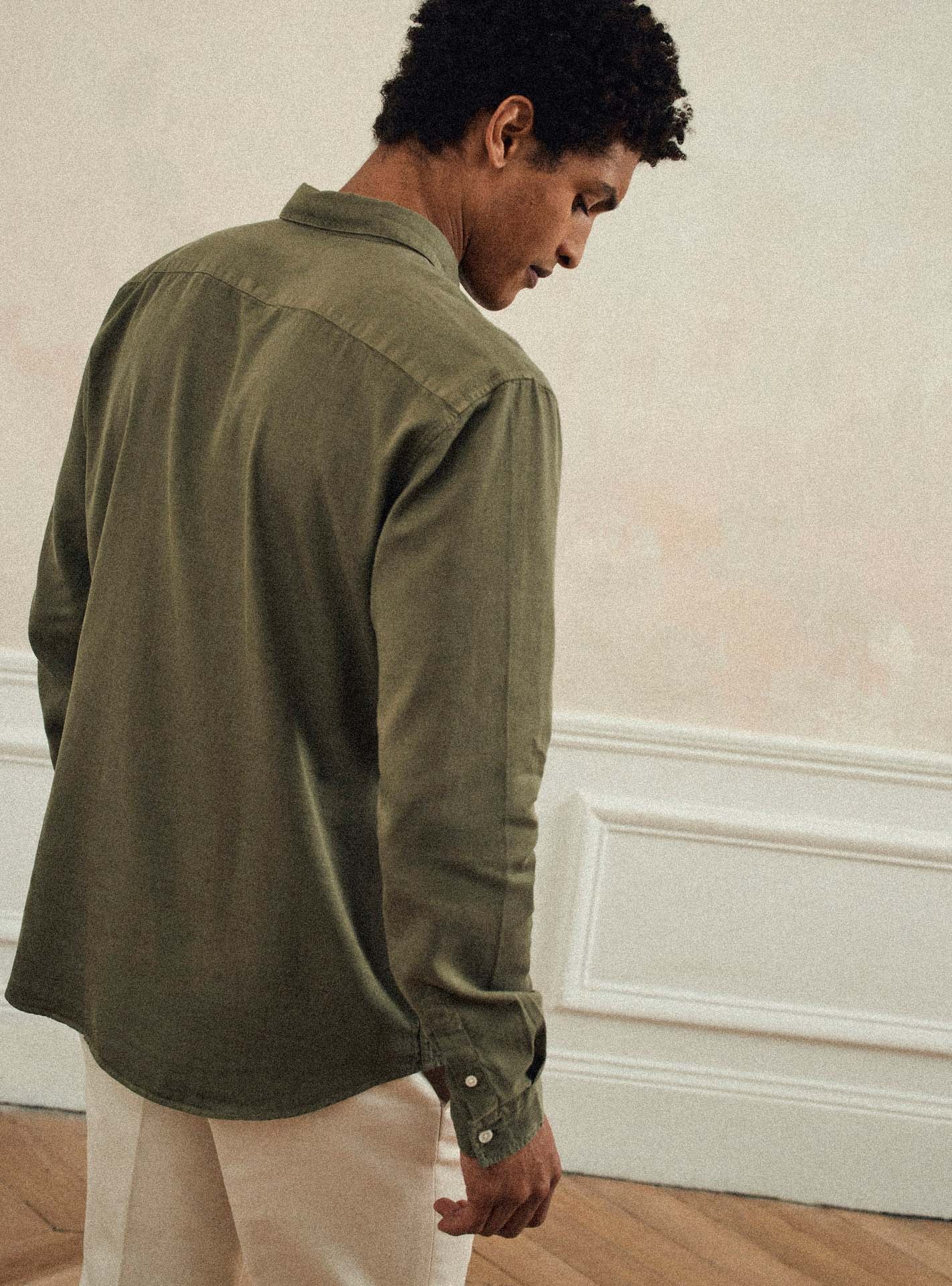 Chemise College Khaki-5