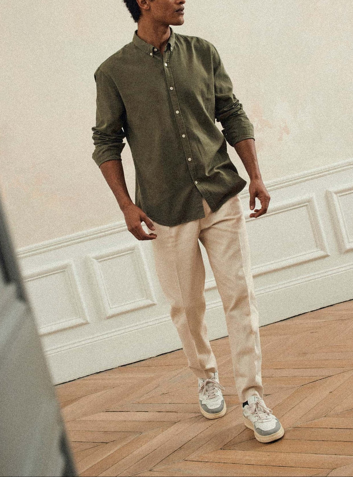 Chemise College Khaki-4