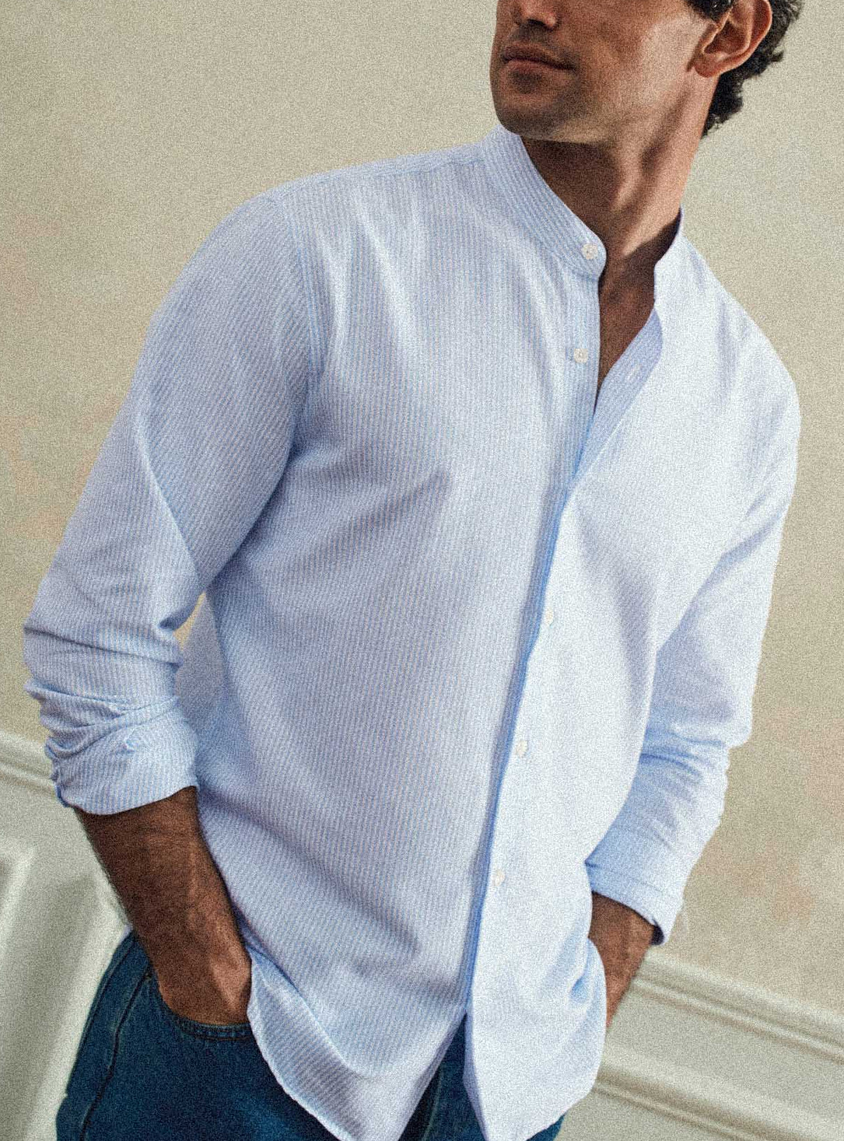 Chemise Gareth White/Cloud-2