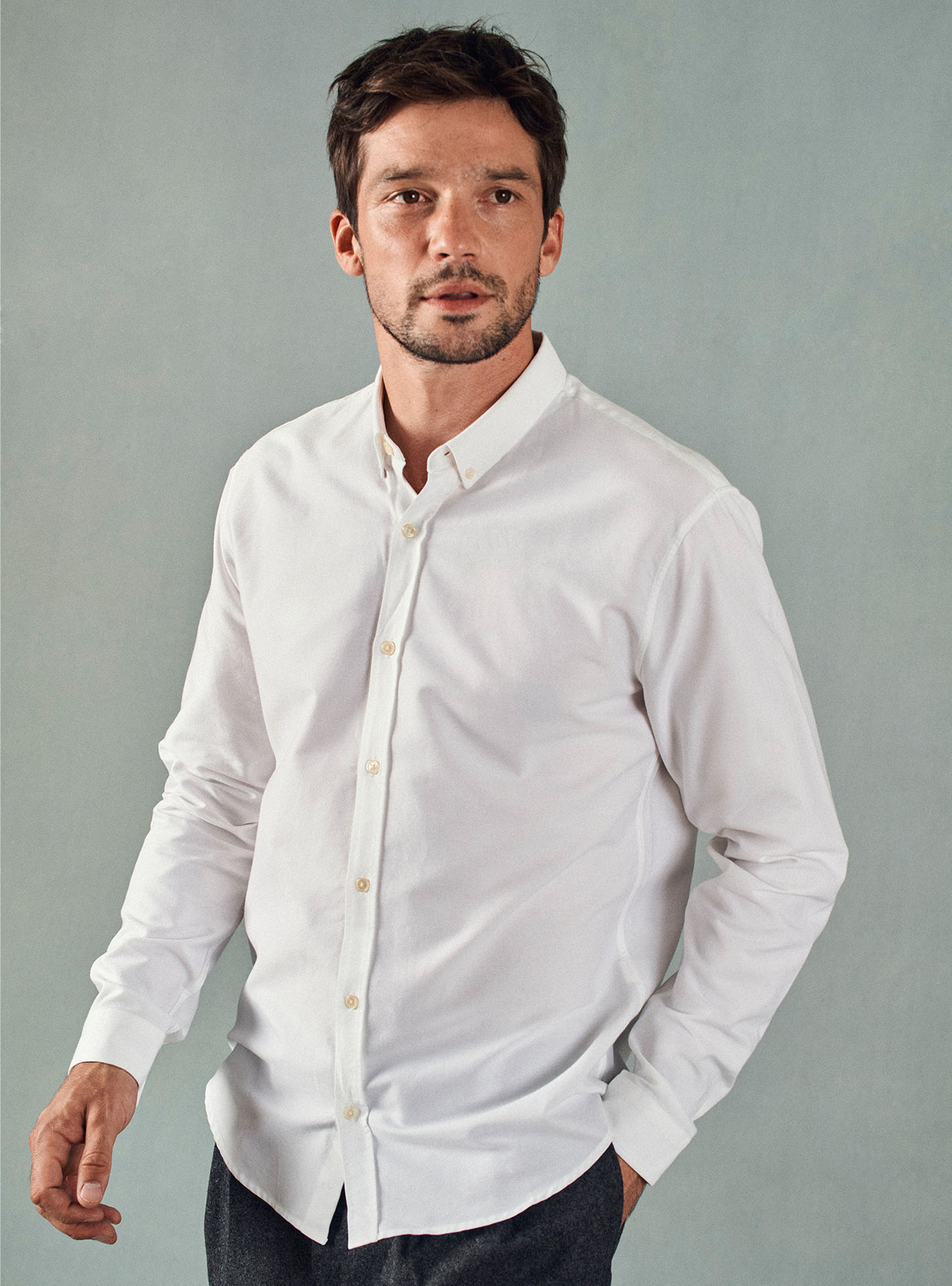 Chemise College White-1