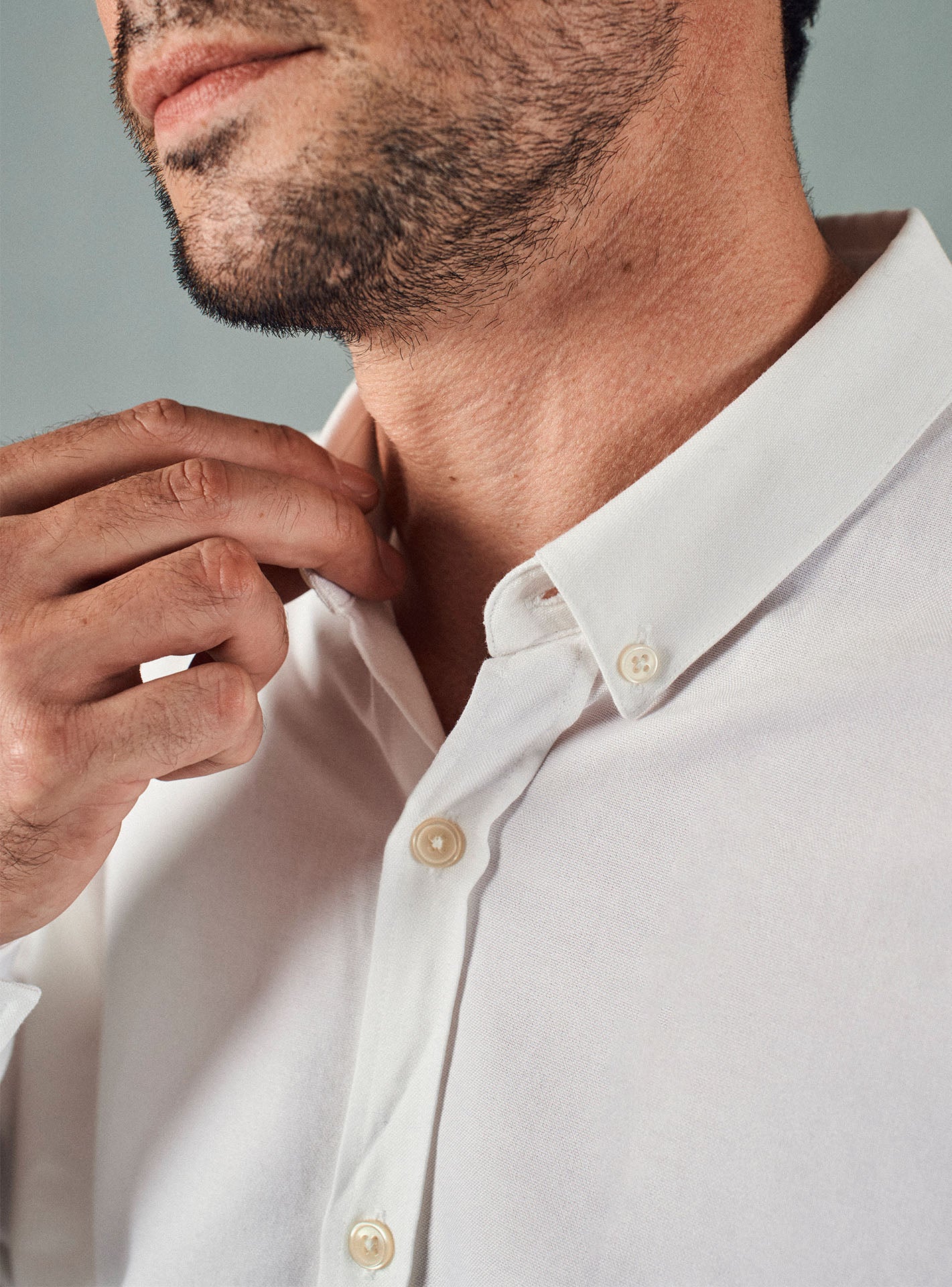 Chemise College White