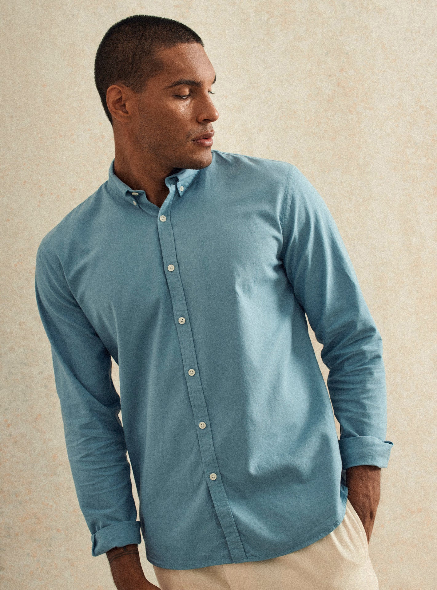 Chemise College Azur-1