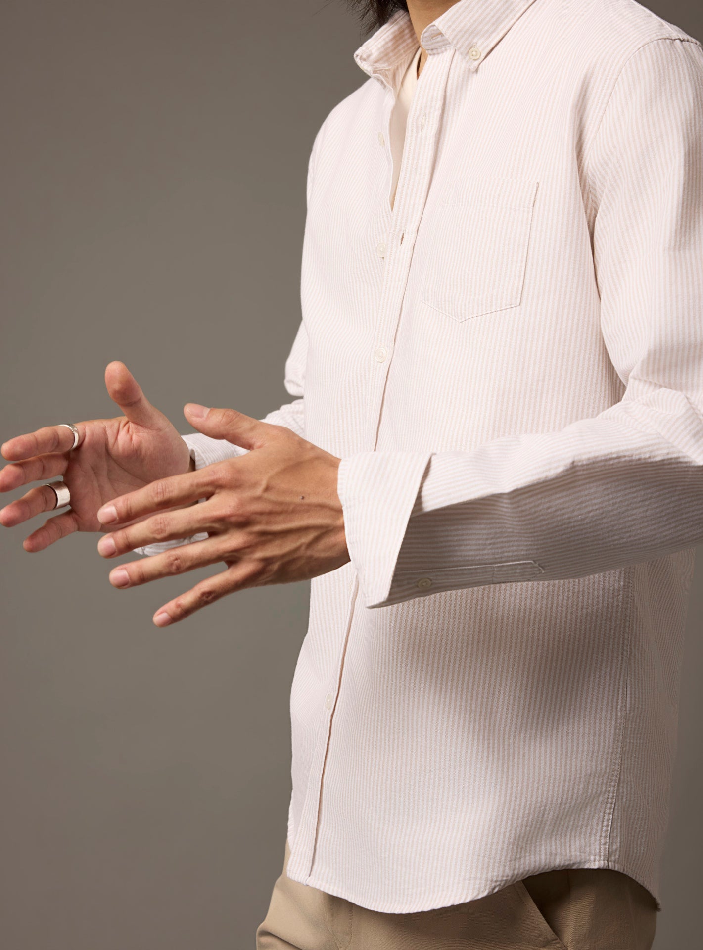 Tribeca White/Chanvre Shirt-4